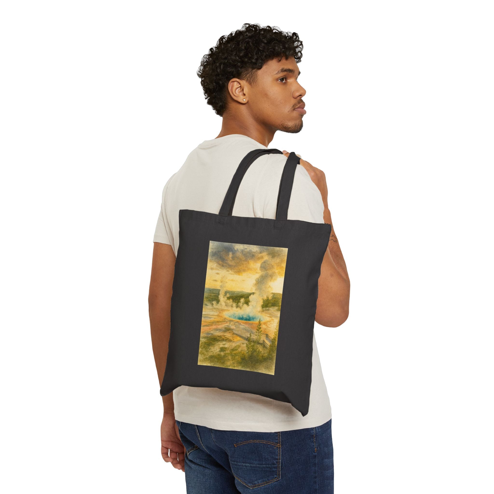 Yellowstone Hot Spring National Park Tote Bag