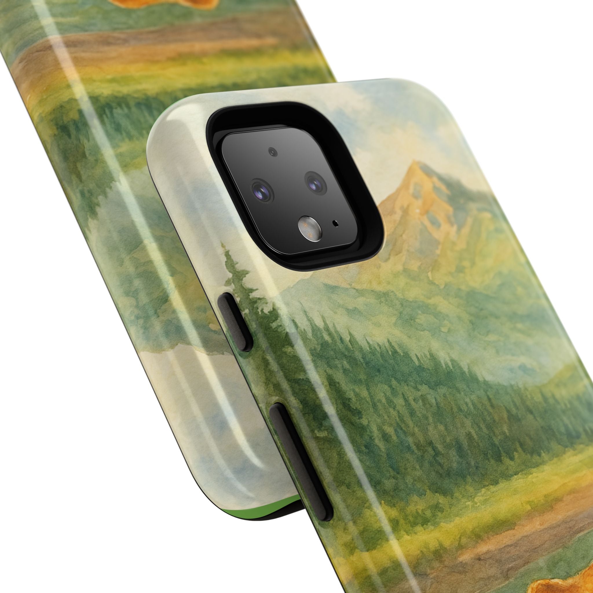 Scenic Bear Phone Case with, Tough & Protective Shell, Nature Lover Gift, Wildlife Art, Outdoor Adventure Accessory
