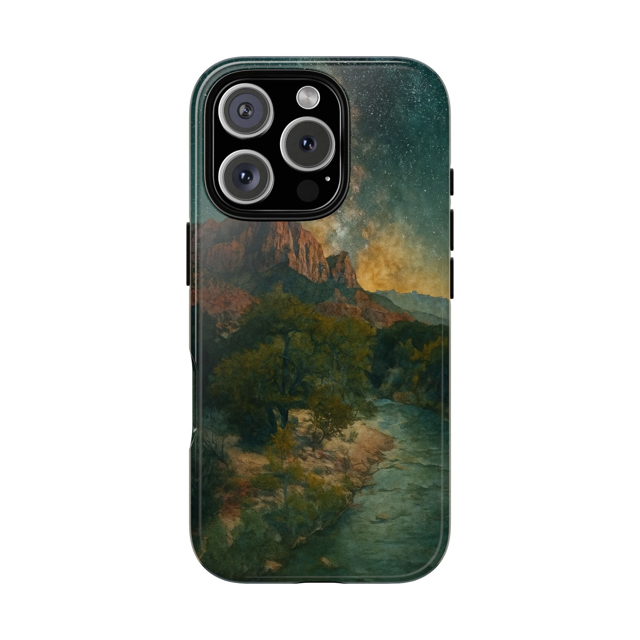 Zion National Park Milky Way Stars Phone Case - Perfect Gift for Nature Lovers and Park Enthusiasts