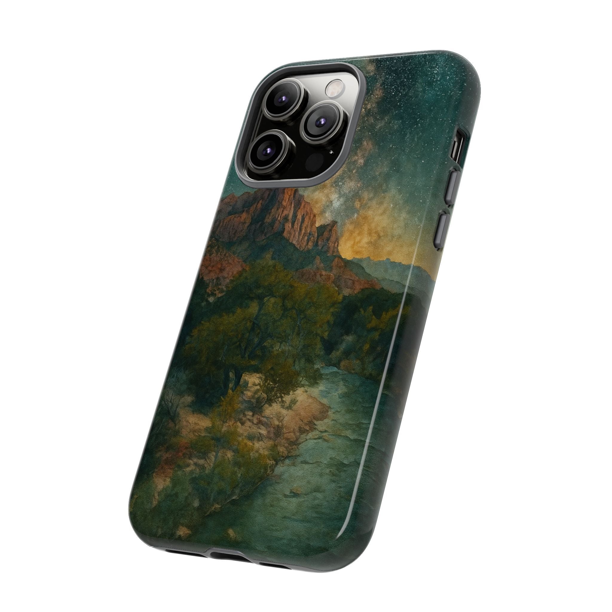 Zion National Park Milky Way Stars Phone Case - Perfect Gift for Nature Lovers and Park Enthusiasts