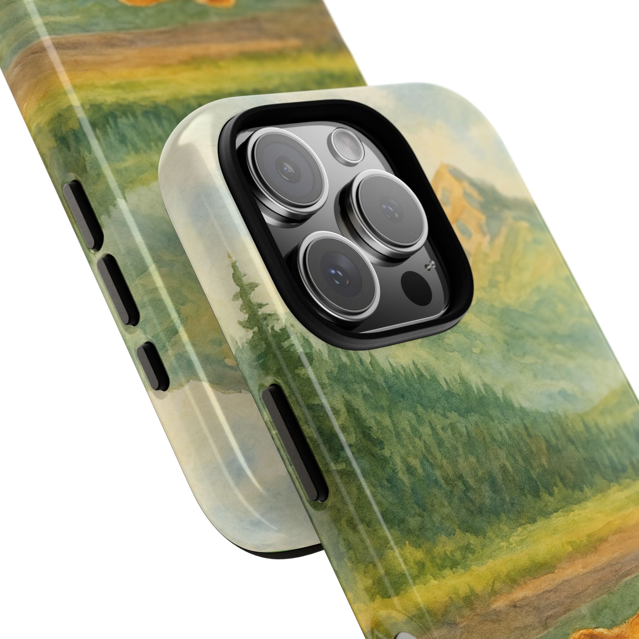 Scenic Bear Phone Case with, Tough & Protective Shell, Nature Lover Gift, Wildlife Art, Outdoor Adventure Accessory