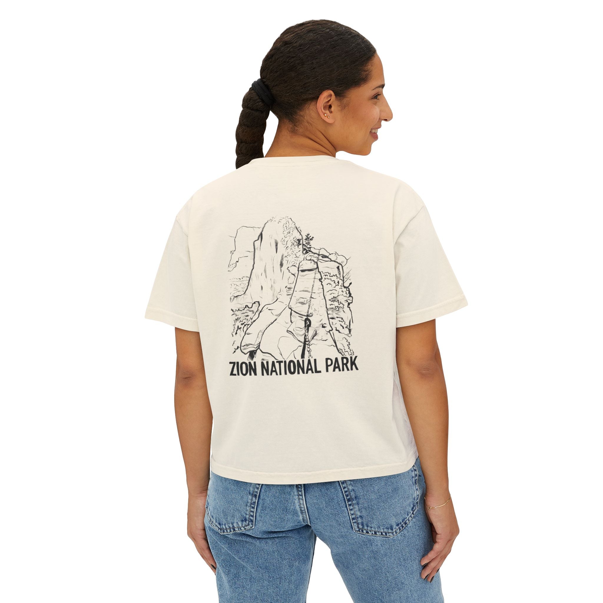 Zion National Park Galaxy Boxy Tee