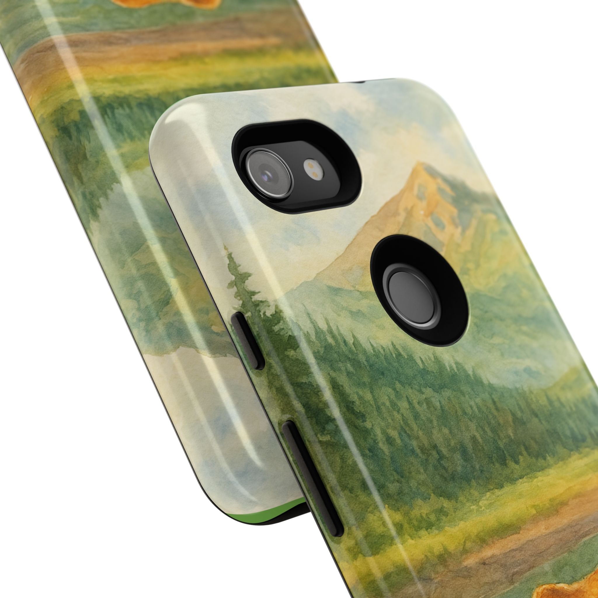 Scenic Bear Phone Case with, Tough & Protective Shell, Nature Lover Gift, Wildlife Art, Outdoor Adventure Accessory