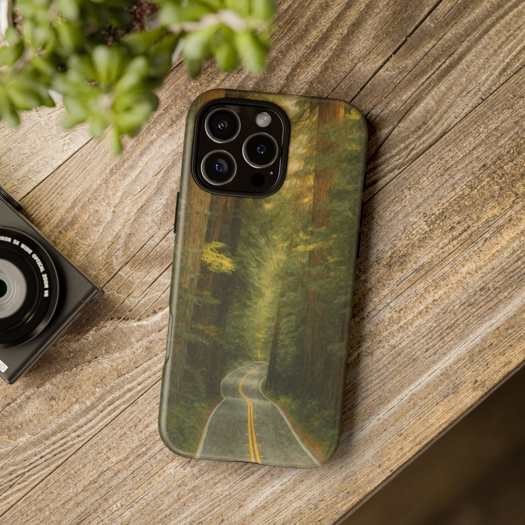 Redwoods National Park Road Phone Case - Perfect Gift for Nature Lovers and Park Enthusiasts