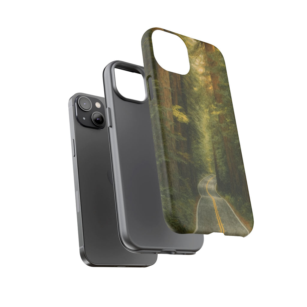 Redwoods National Park Road Phone Case - Perfect Gift for Nature Lovers and Park Enthusiasts