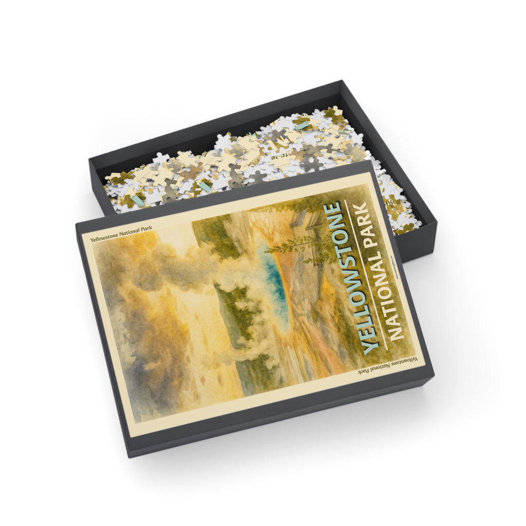 Yellowstone National Park Hot Springs Scenic 1000-Piece Puzzle - Jigsaw Puzzle