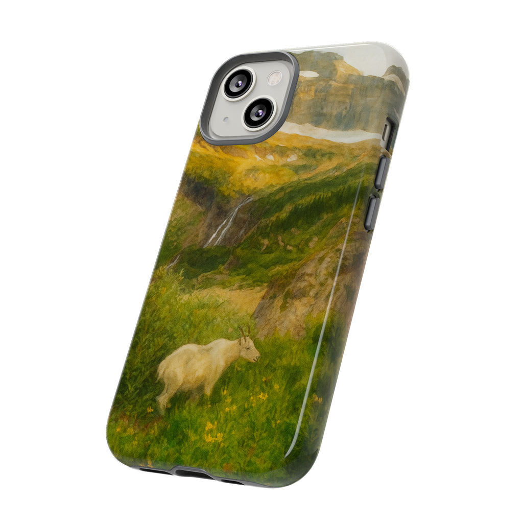 Glacier National Park Mountain Goat Phone Case - Perfect Gift for Nature Lovers and Park Enthusiasts