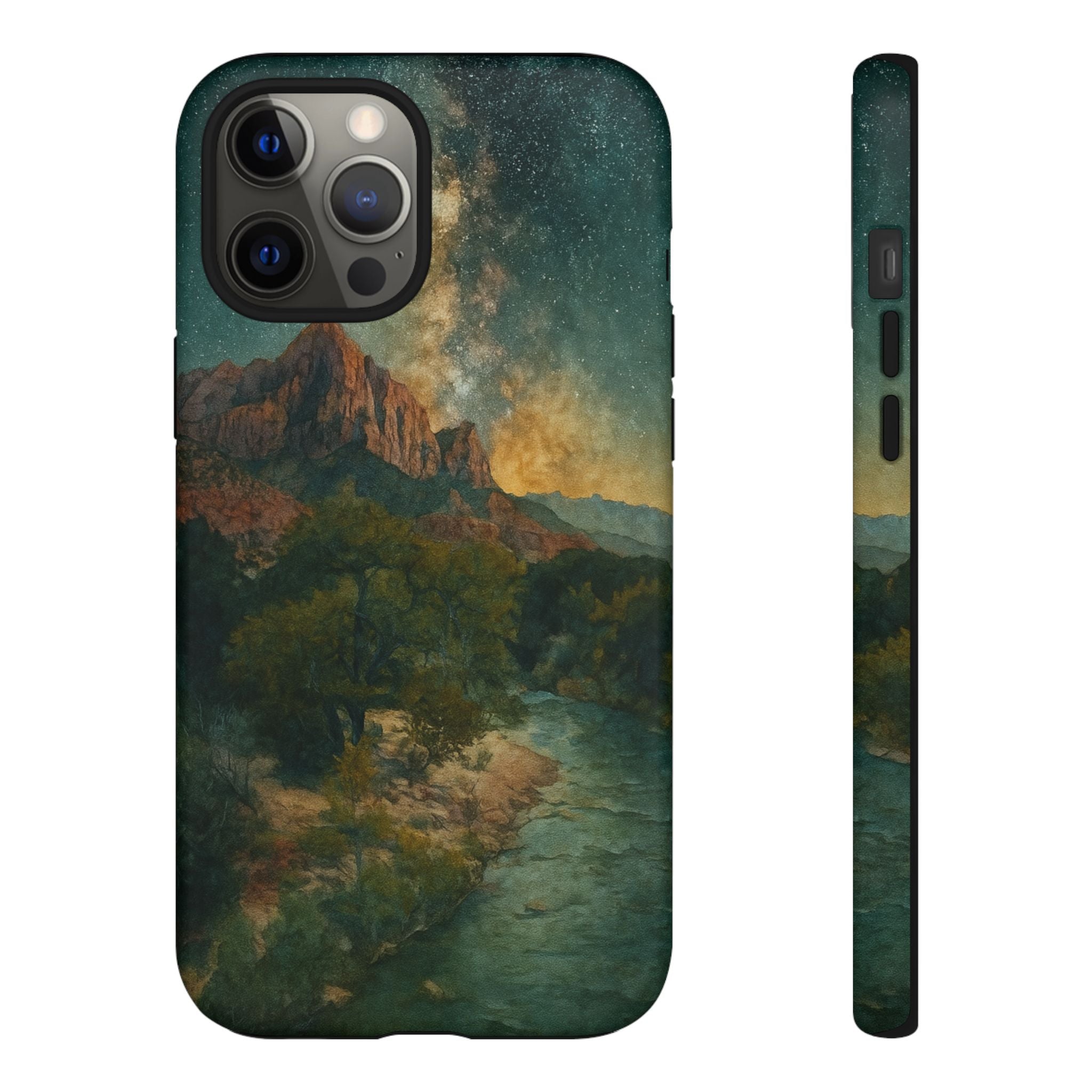 Zion National Park Milky Way Stars Phone Case - Perfect Gift for Nature Lovers and Park Enthusiasts