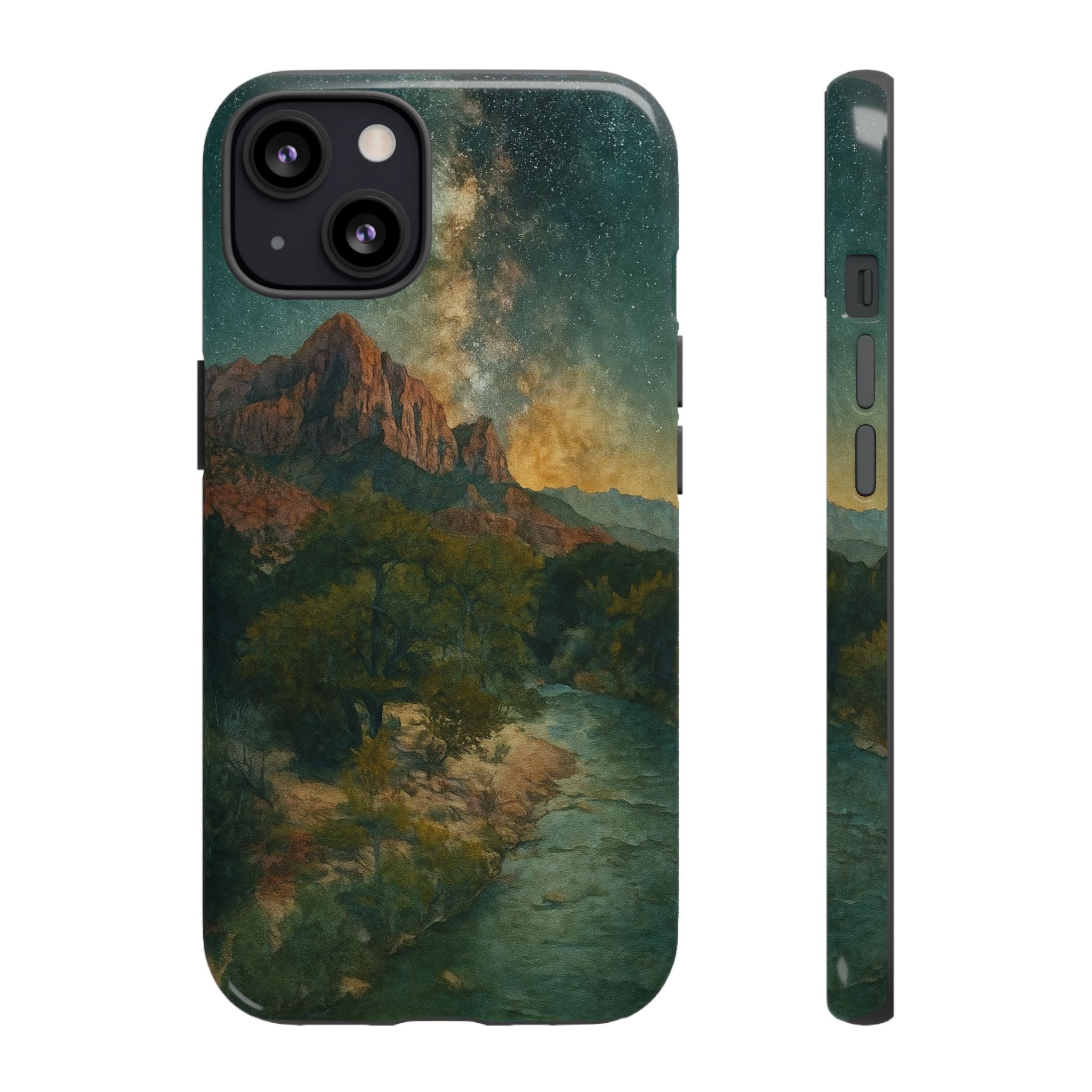 Zion National Park Milky Way Stars Phone Case - Perfect Gift for Nature Lovers and Park Enthusiasts