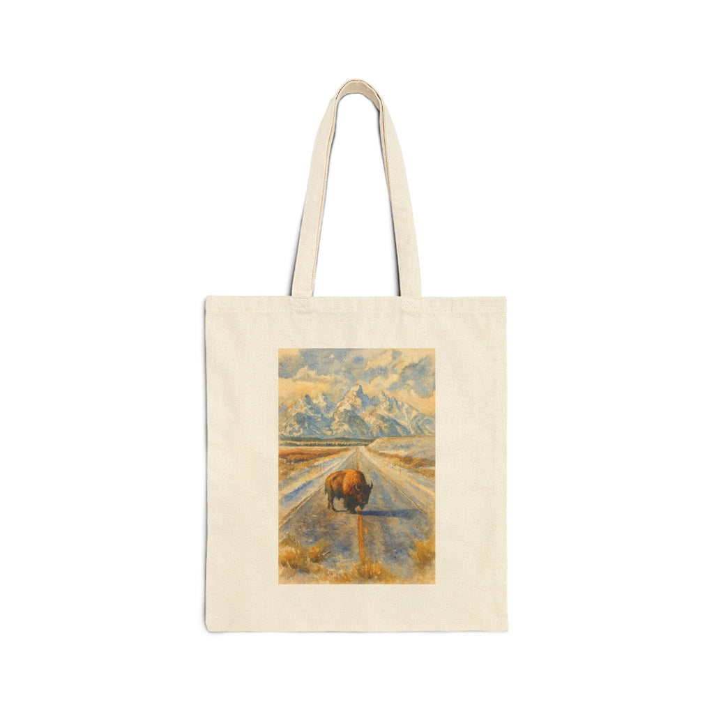 Grand Teton National Park Wild Bison Tote Bag