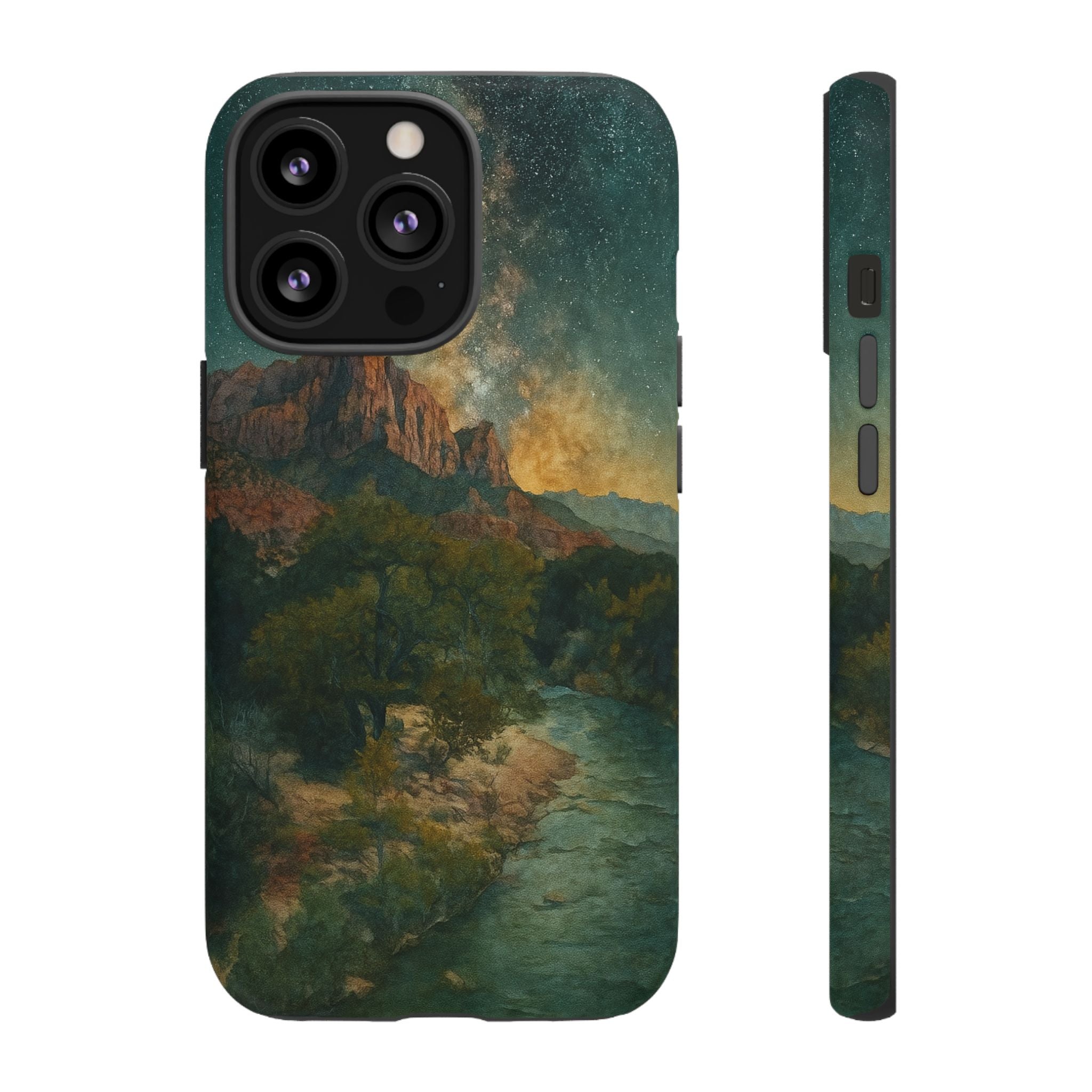 Zion National Park Milky Way Stars Phone Case - Perfect Gift for Nature Lovers and Park Enthusiasts