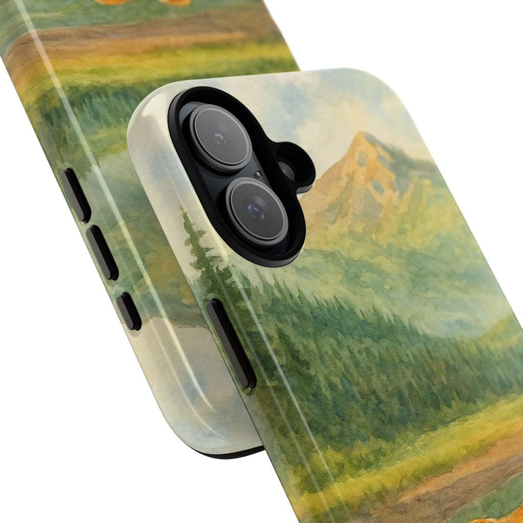 Scenic Bear Phone Case with, Tough & Protective Shell, Nature Lover Gift, Wildlife Art, Outdoor Adventure Accessory
