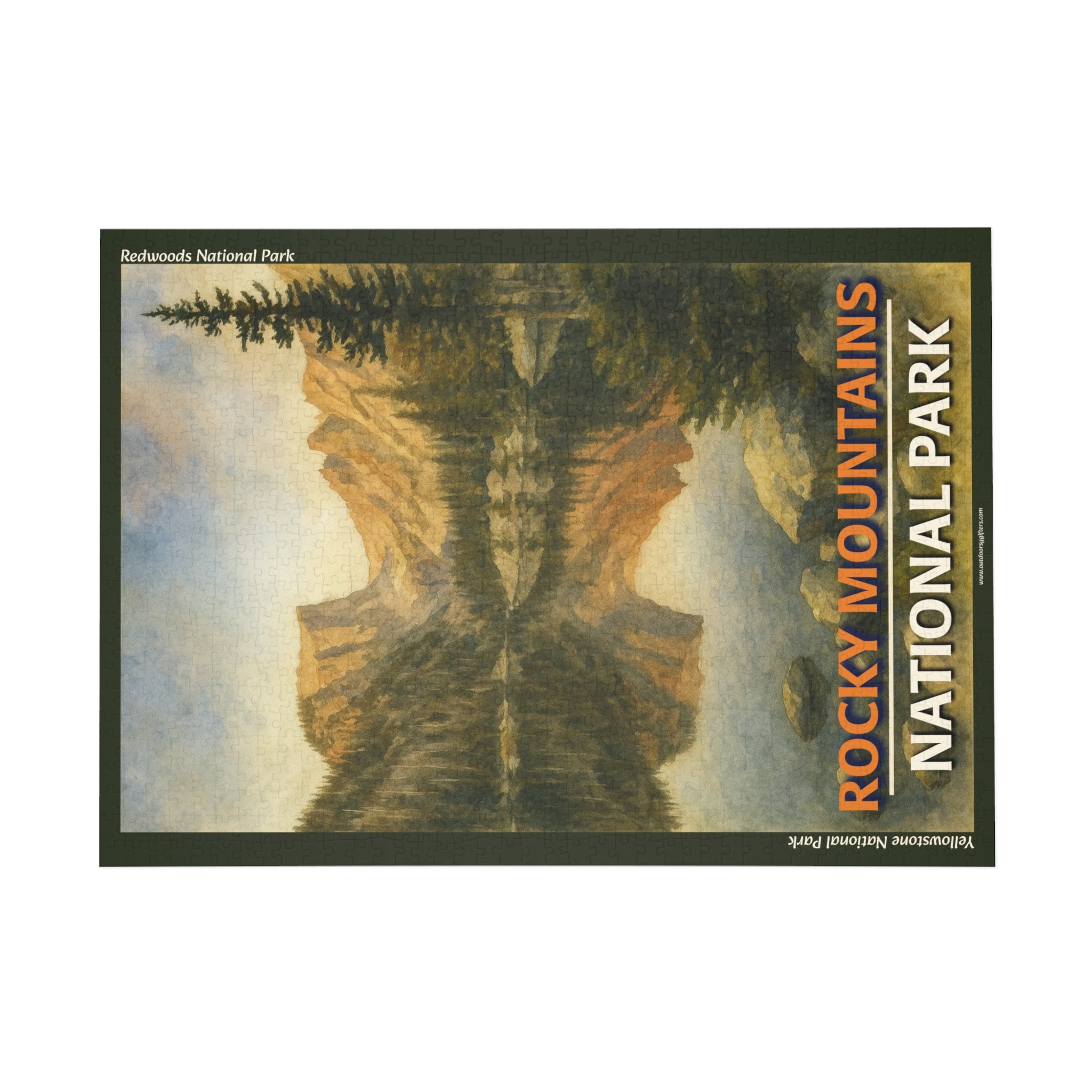 Rocky Mountains National Park Dawn Scenic 1000-Piece Puzzle - Jigsaw Puzzle