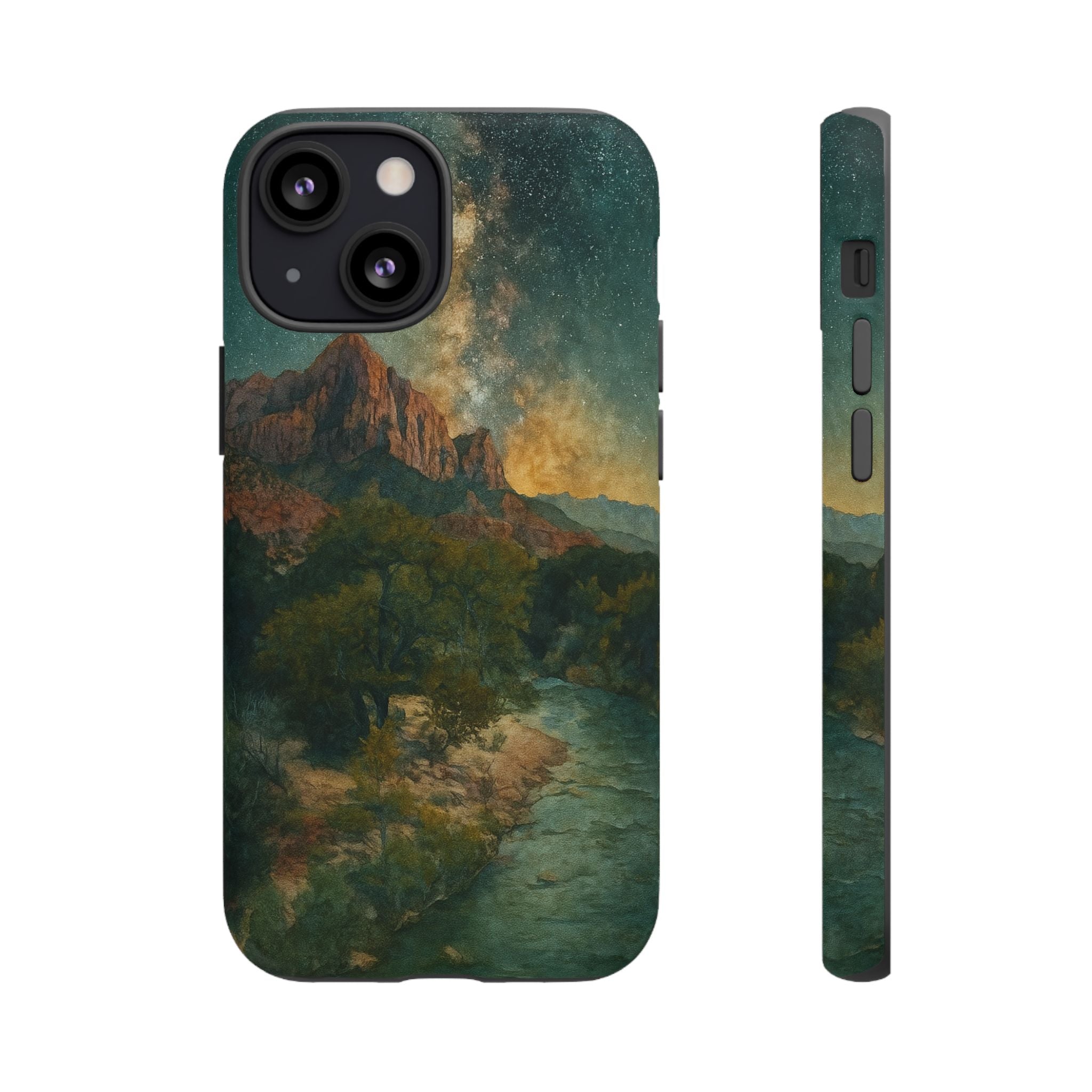Zion National Park Milky Way Stars Phone Case - Perfect Gift for Nature Lovers and Park Enthusiasts