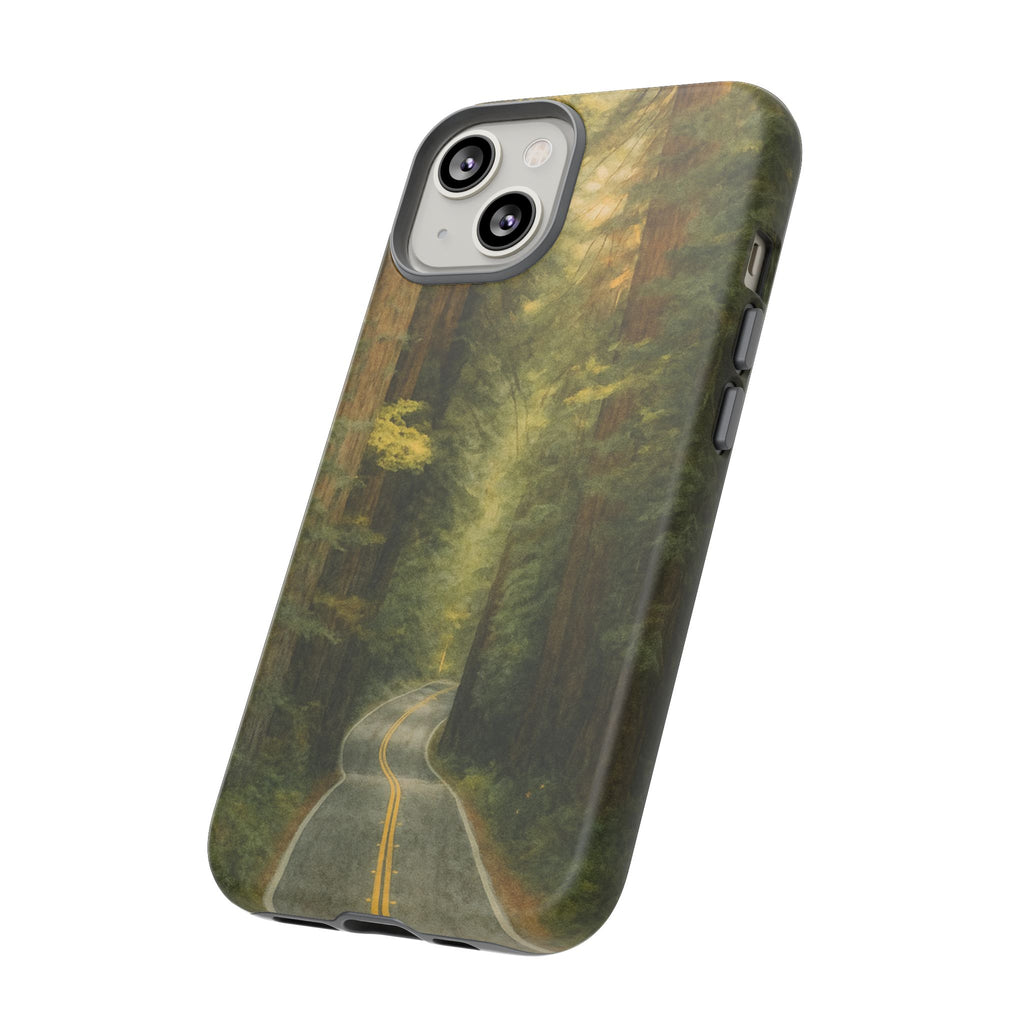 Redwoods National Park Road Phone Case - Perfect Gift for Nature Lovers and Park Enthusiasts