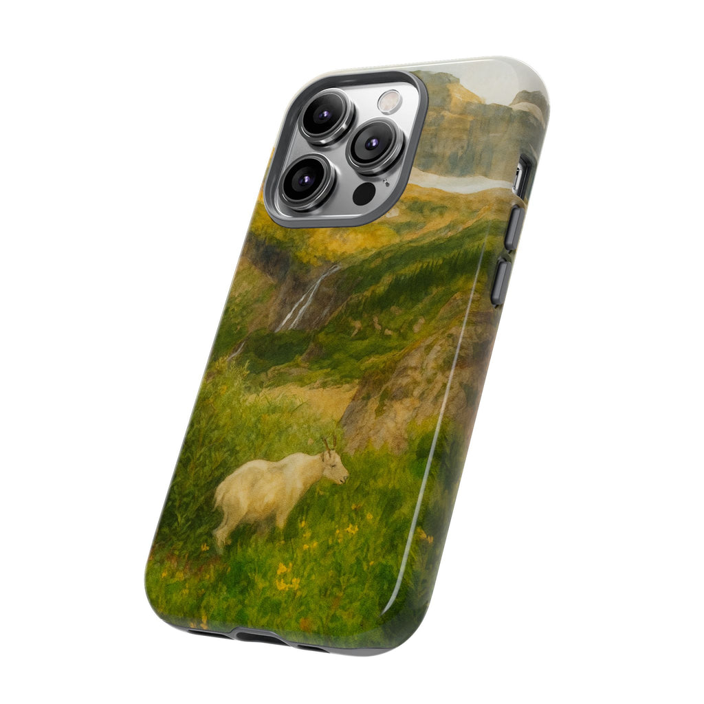 Glacier National Park Mountain Goat Phone Case - Perfect Gift for Nature Lovers and Park Enthusiasts
