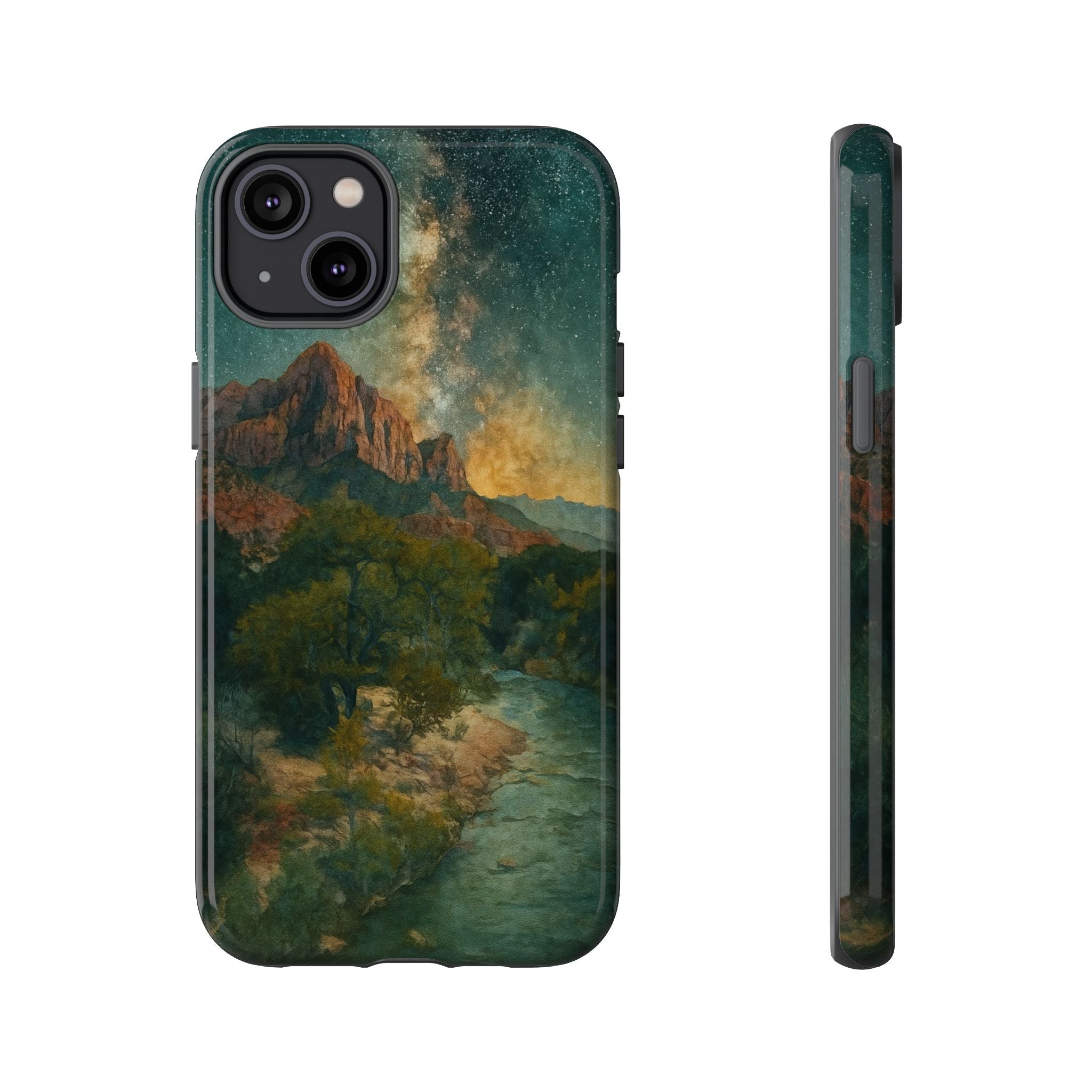 Zion National Park Milky Way Stars Phone Case - Perfect Gift for Nature Lovers and Park Enthusiasts