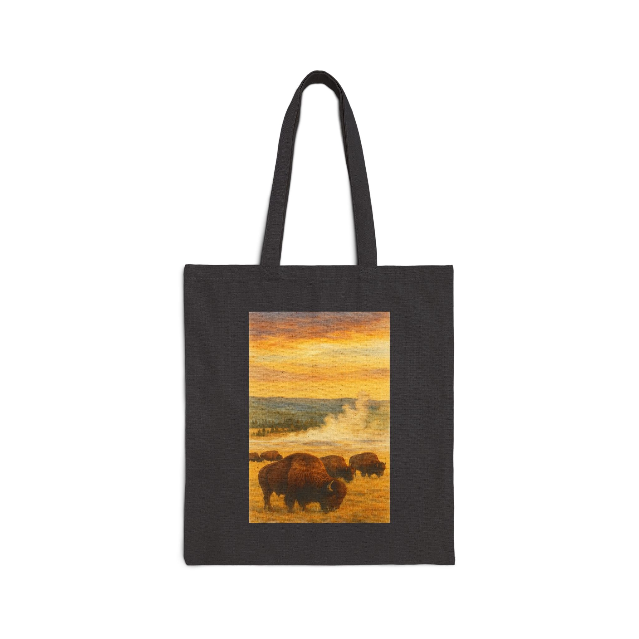 Yellowstone National Park Bison Tote Bag