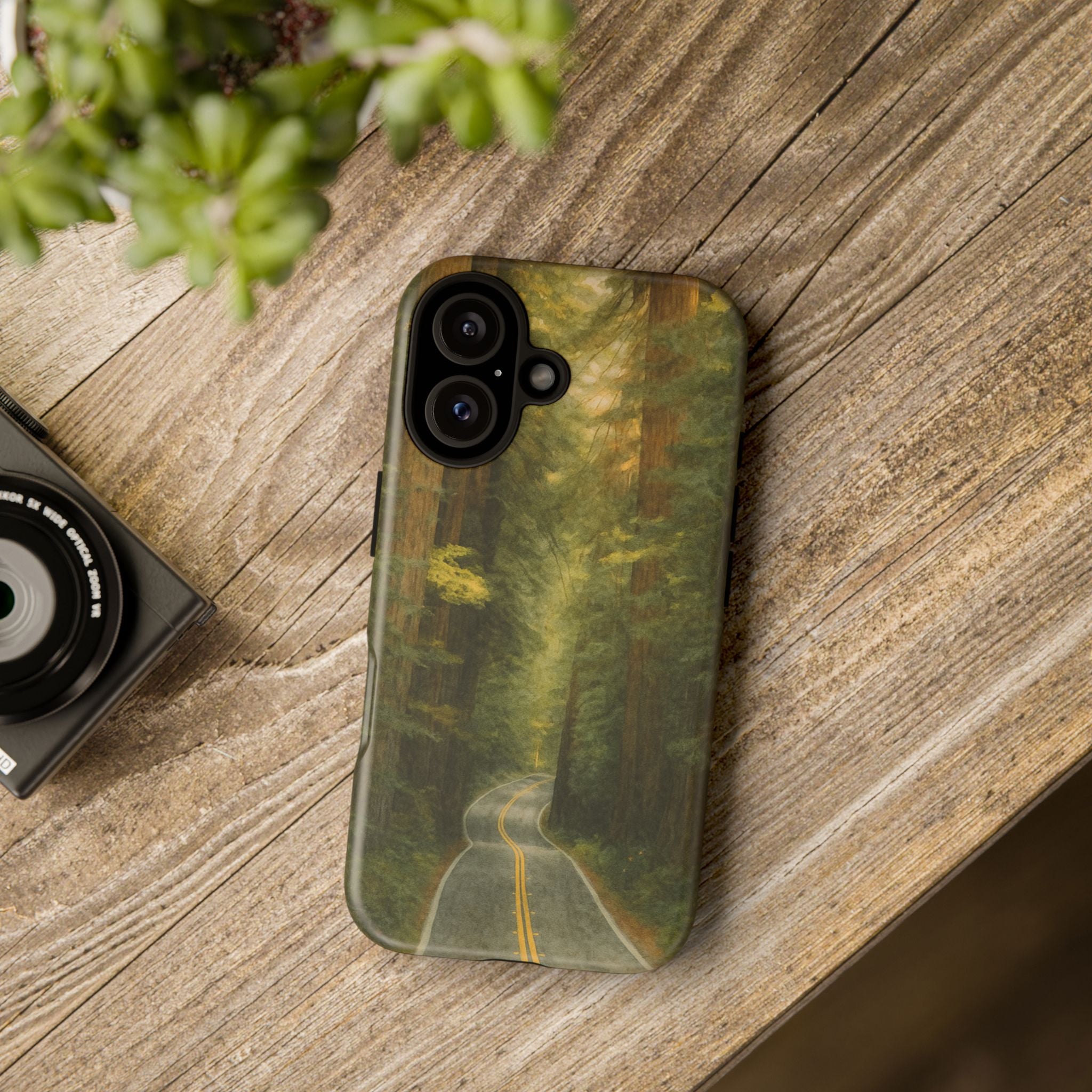 Redwoods National Park Road Phone Case - Perfect Gift for Nature Lovers and Park Enthusiasts