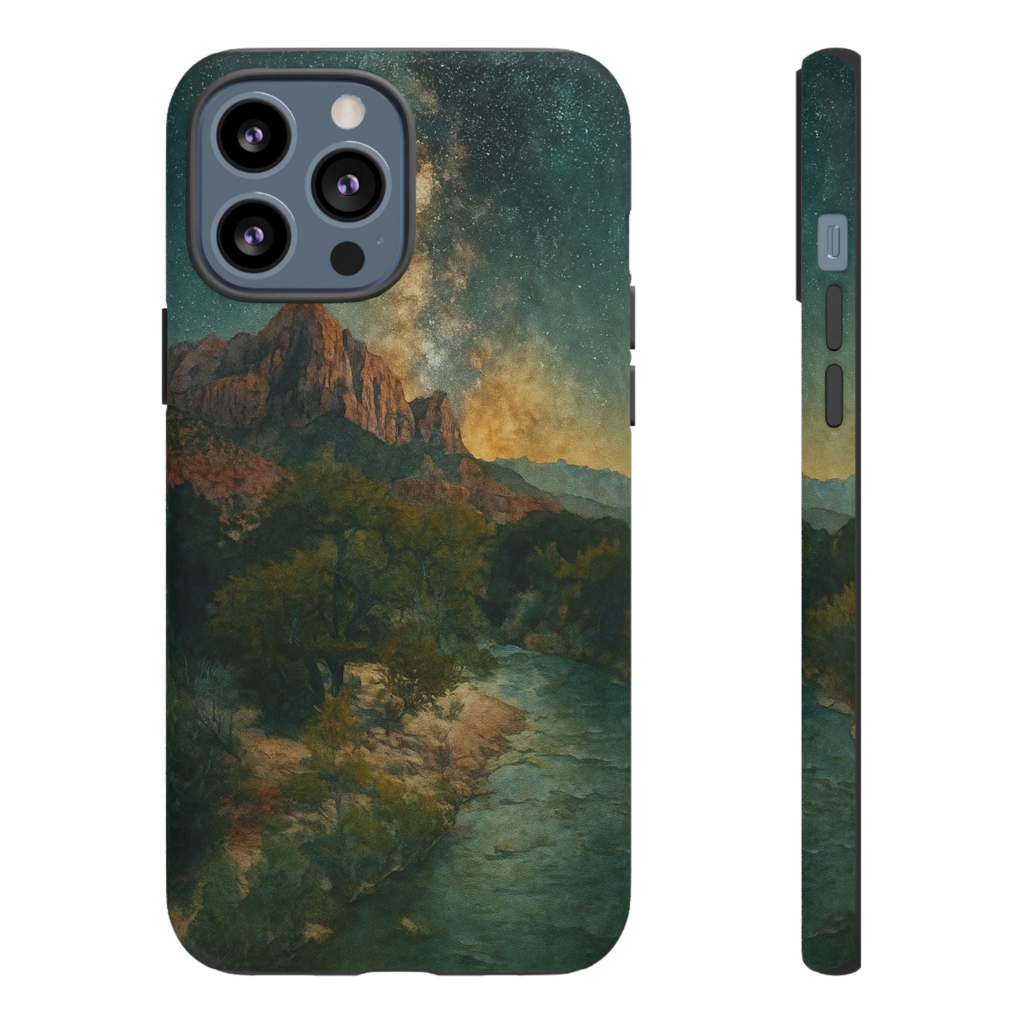 Zion National Park Milky Way Stars Phone Case - Perfect Gift for Nature Lovers and Park Enthusiasts