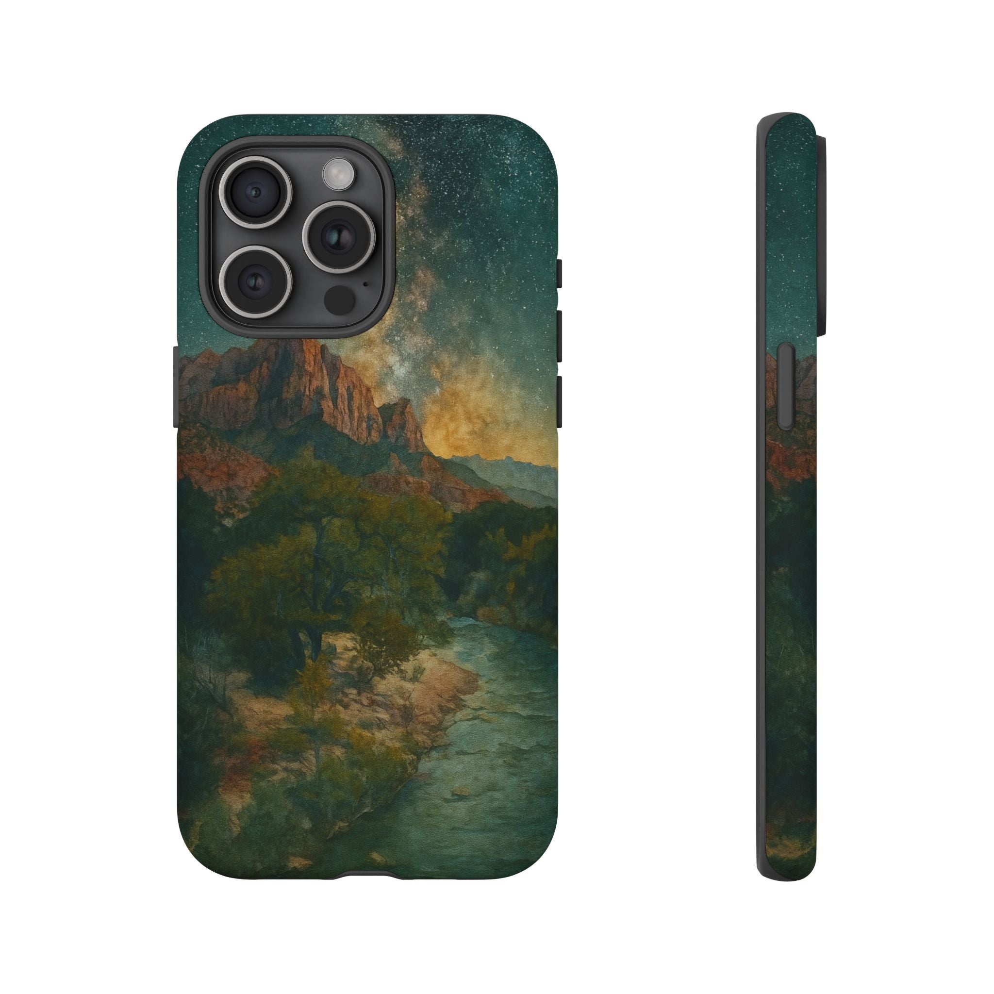 Zion National Park Milky Way Stars Phone Case - Perfect Gift for Nature Lovers and Park Enthusiasts