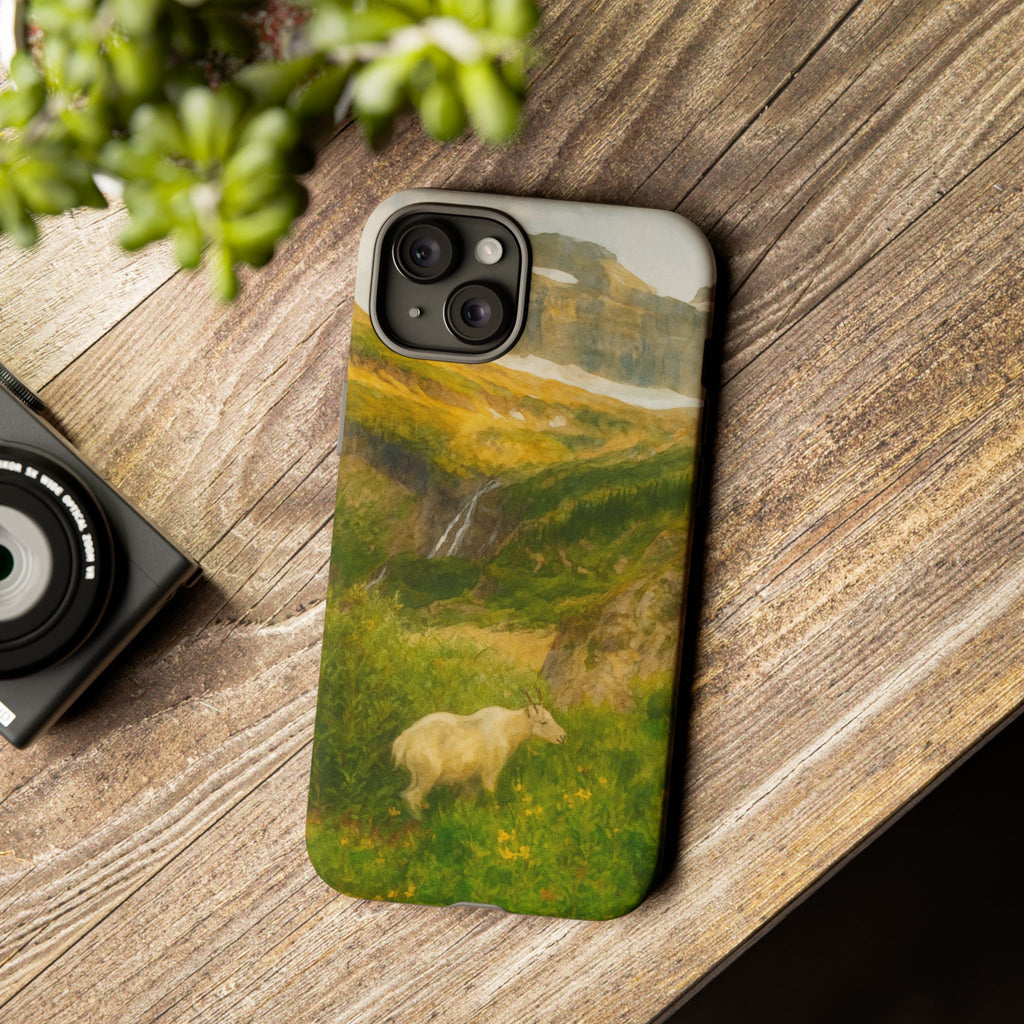 Glacier National Park Mountain Goat Phone Case - Perfect Gift for Nature Lovers and Park Enthusiasts