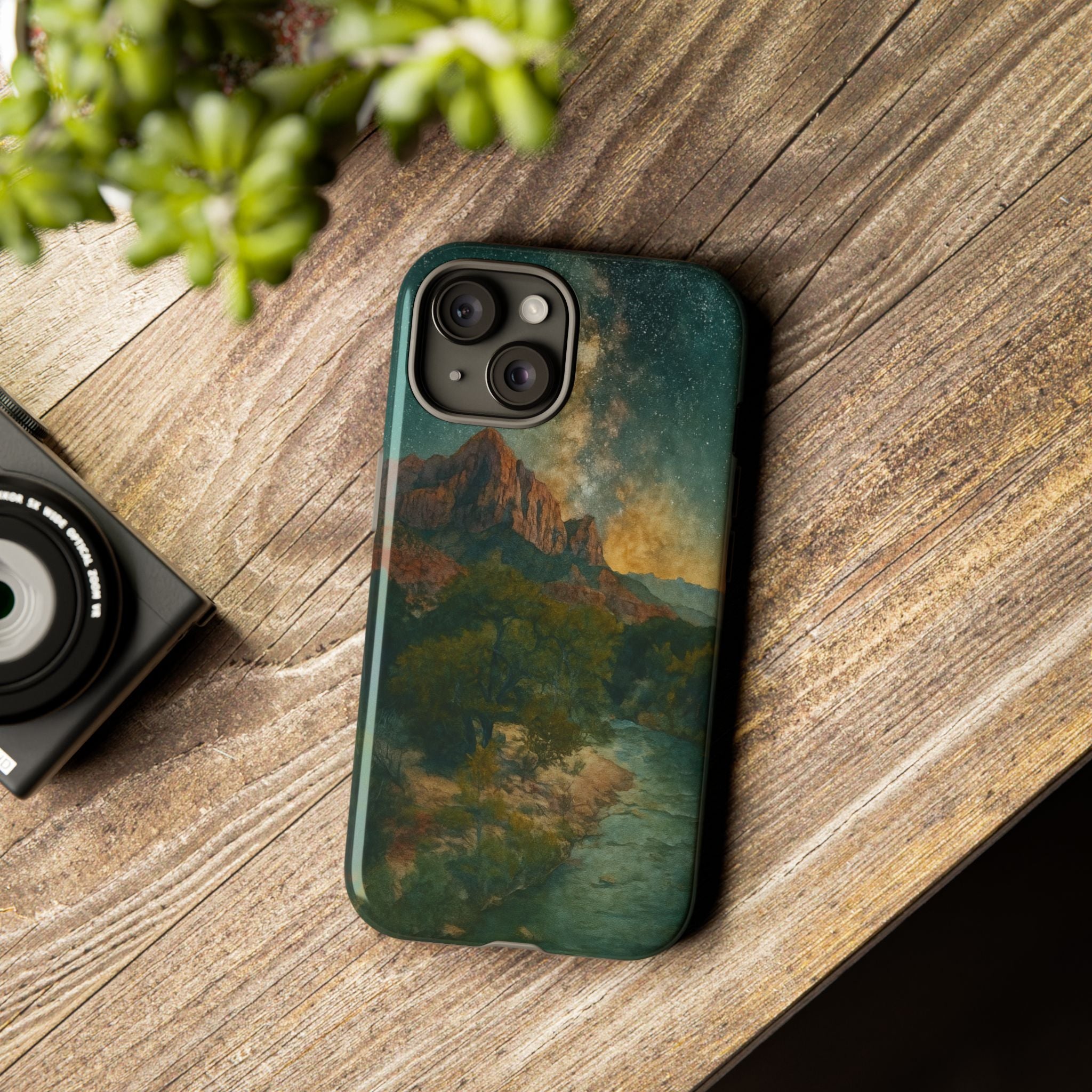 Zion National Park Milky Way Stars Phone Case - Perfect Gift for Nature Lovers and Park Enthusiasts