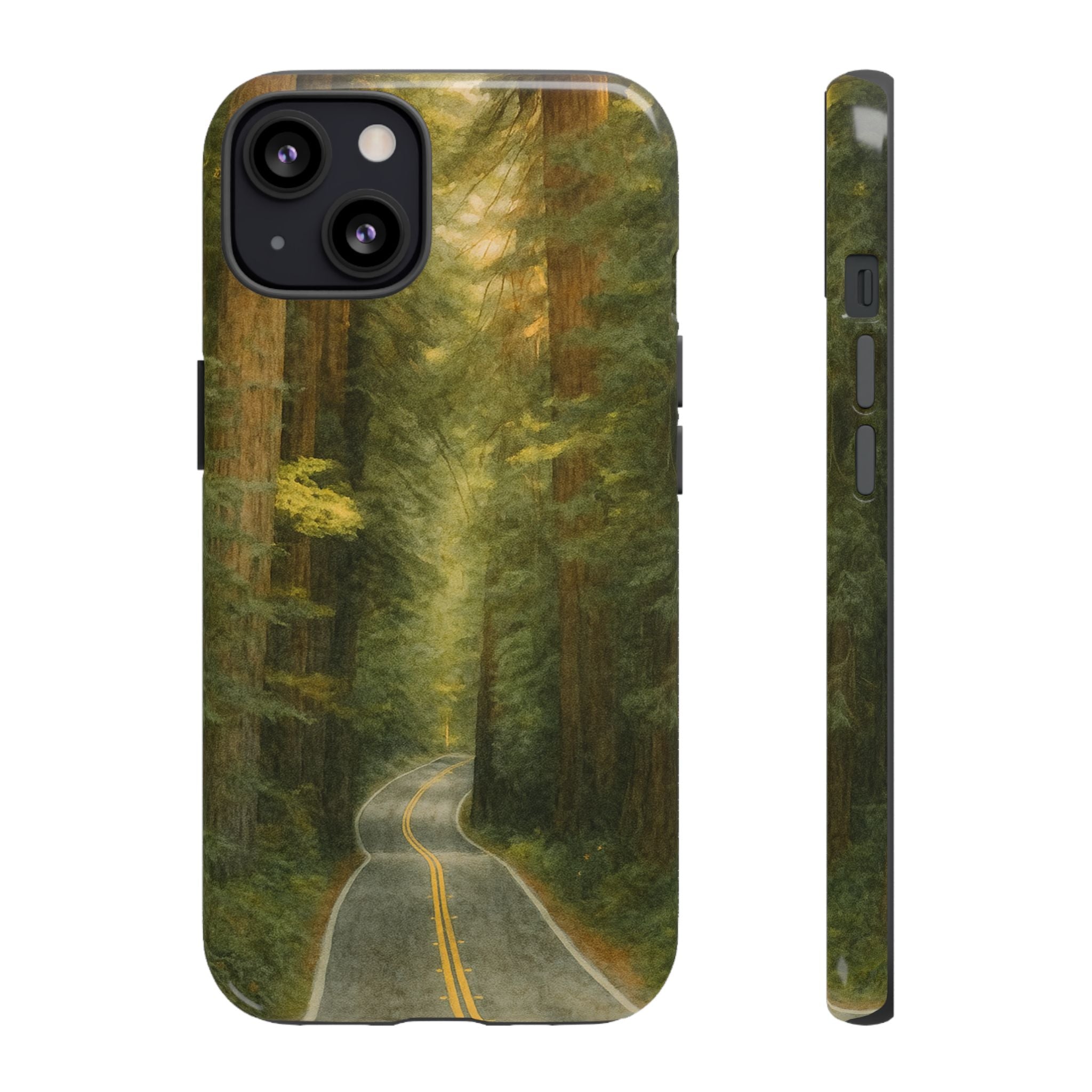 Redwoods National Park Road Phone Case - Perfect Gift for Nature Lovers and Park Enthusiasts