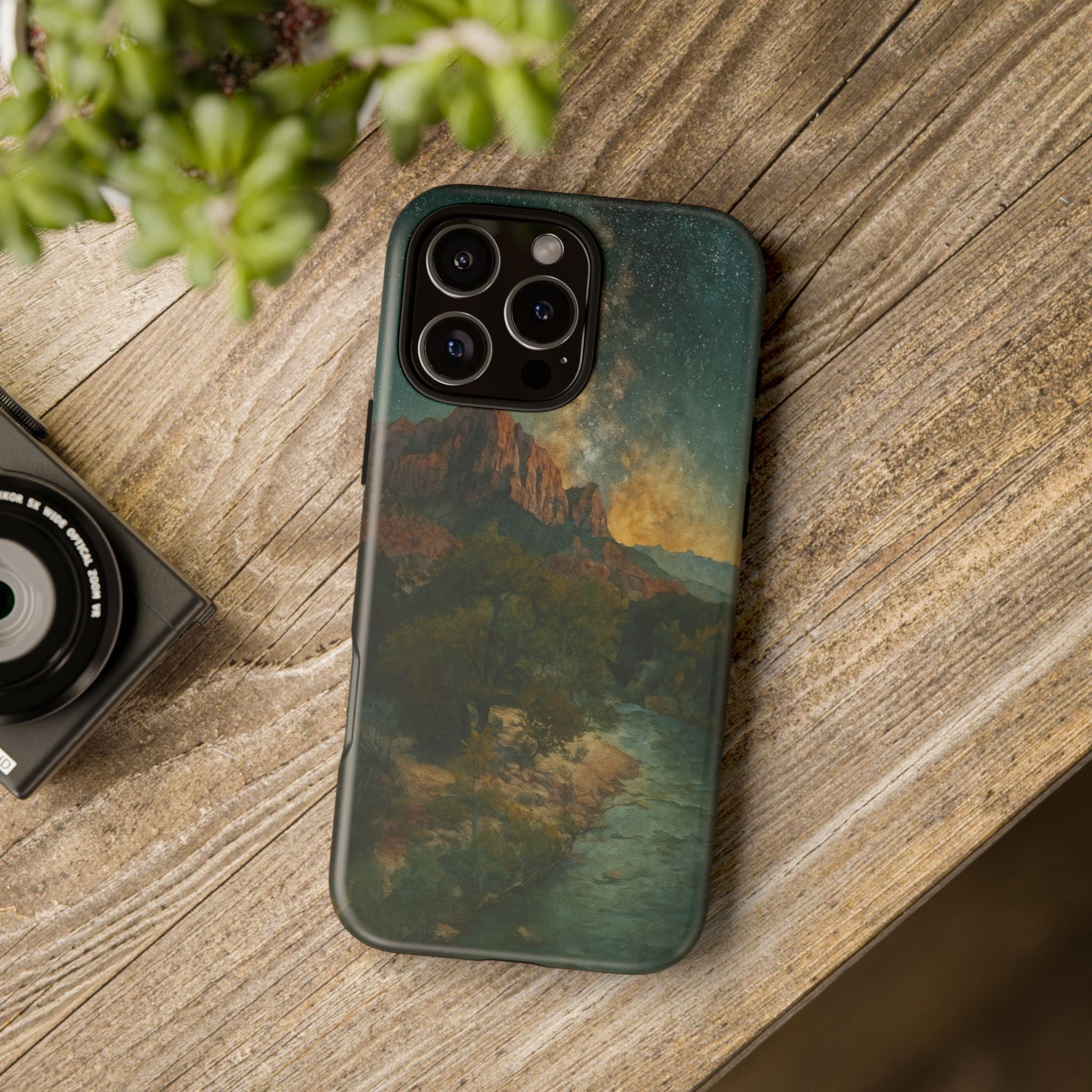 Zion National Park Milky Way Stars Phone Case - Perfect Gift for Nature Lovers and Park Enthusiasts