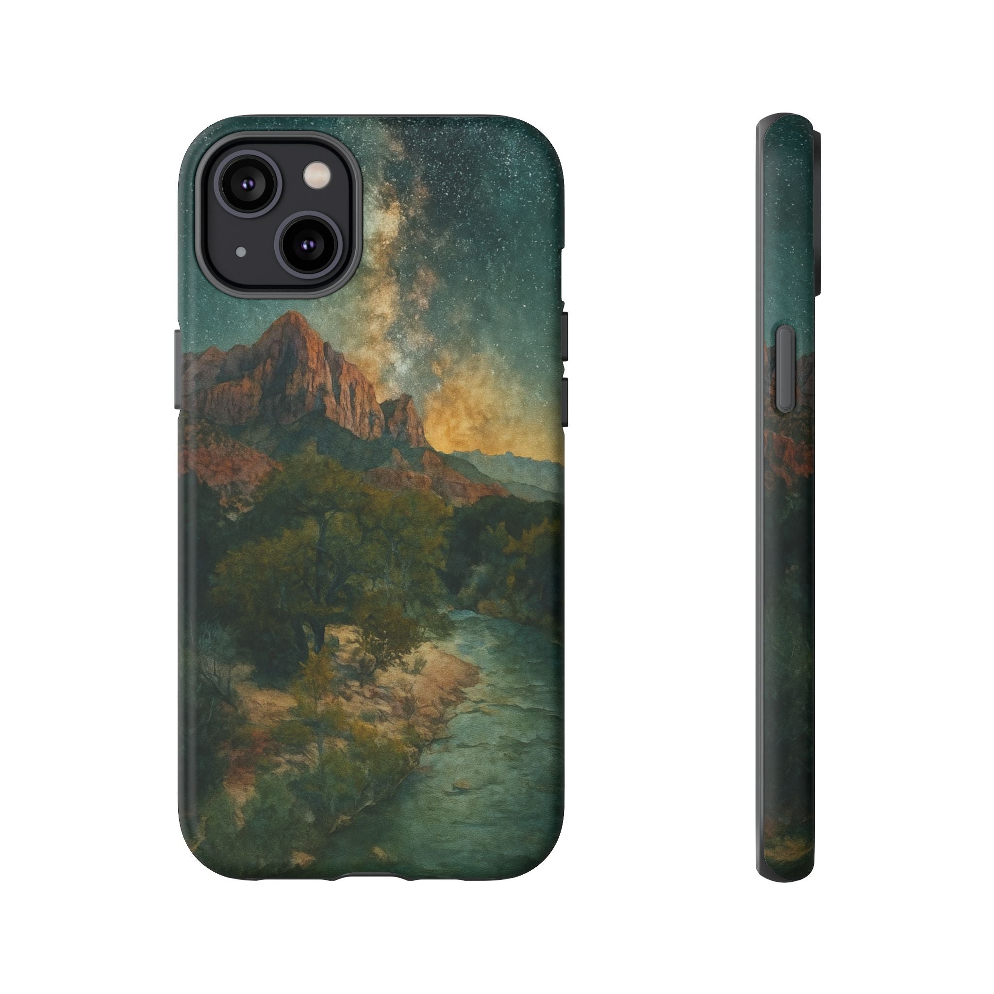 Zion National Park Milky Way Stars Phone Case - Perfect Gift for Nature Lovers and Park Enthusiasts