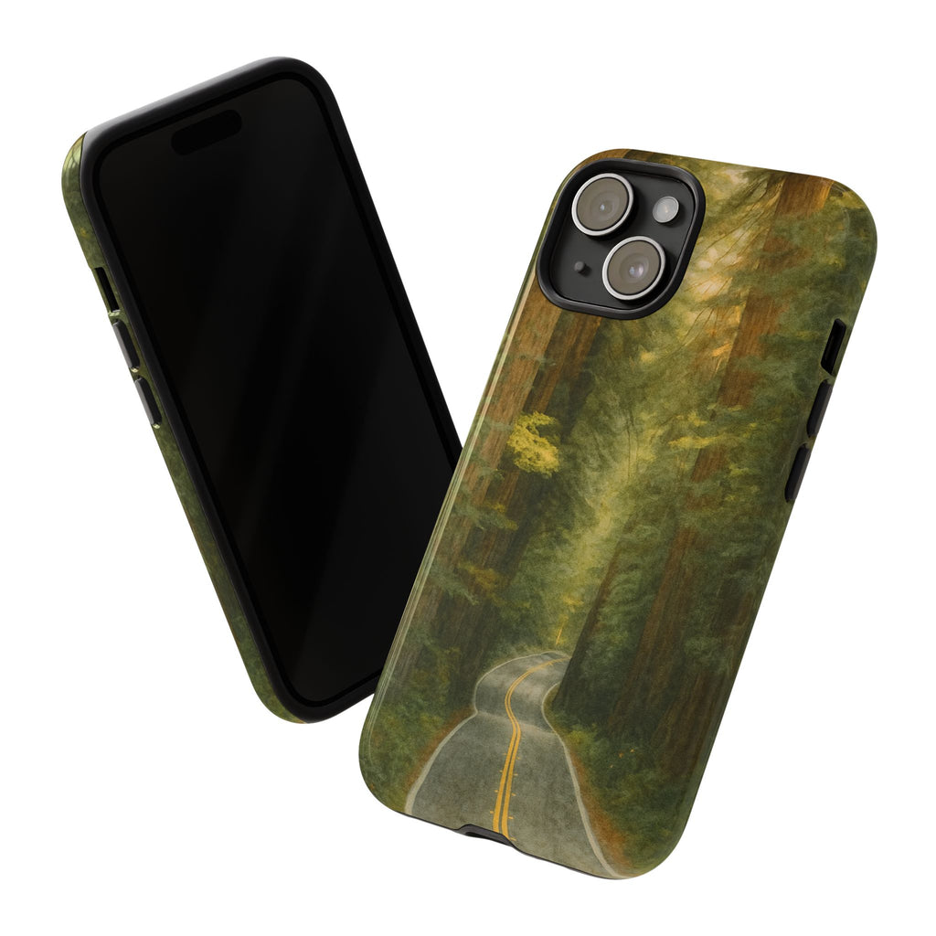 Redwoods National Park Road Phone Case - Perfect Gift for Nature Lovers and Park Enthusiasts