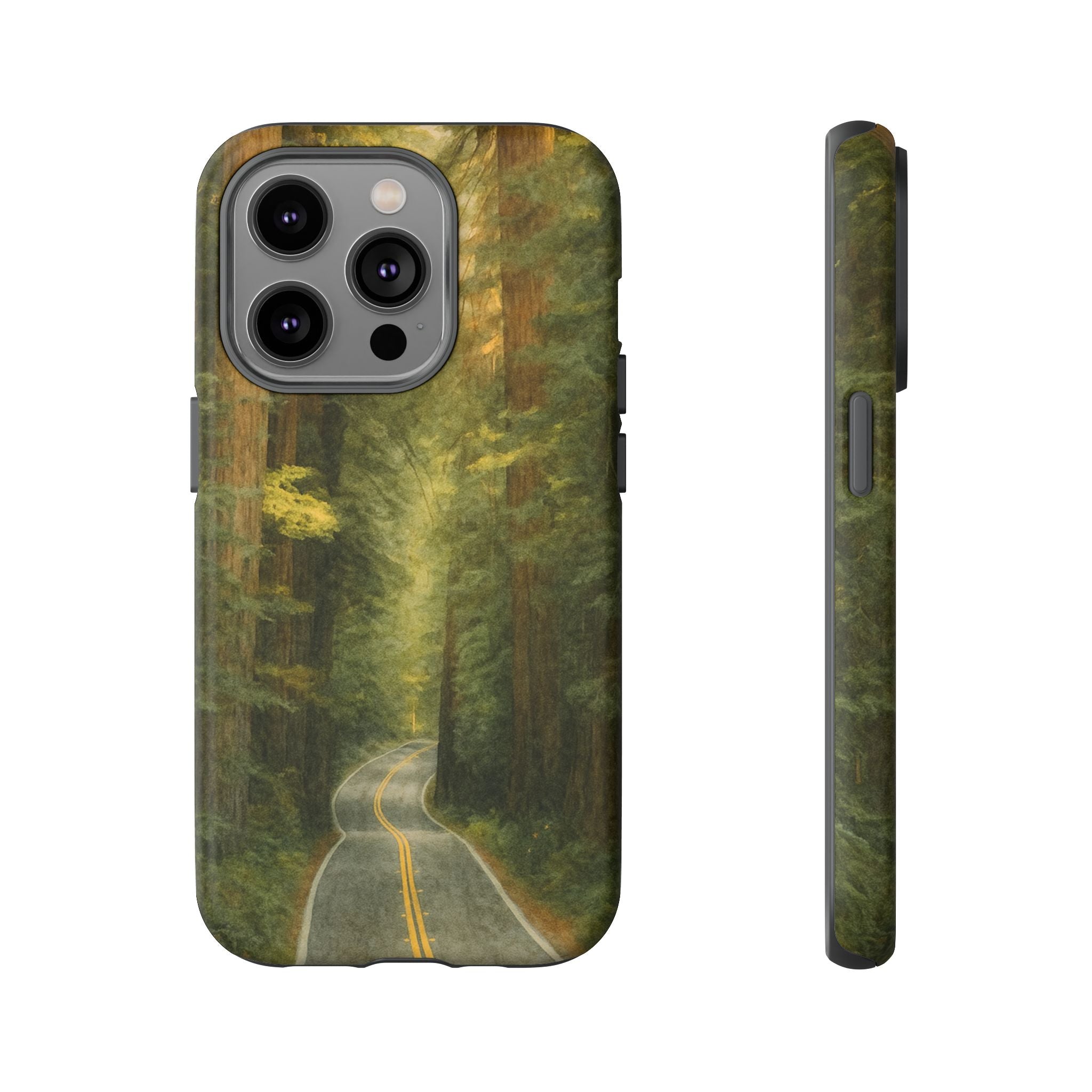 Redwoods National Park Road Phone Case - Perfect Gift for Nature Lovers and Park Enthusiasts