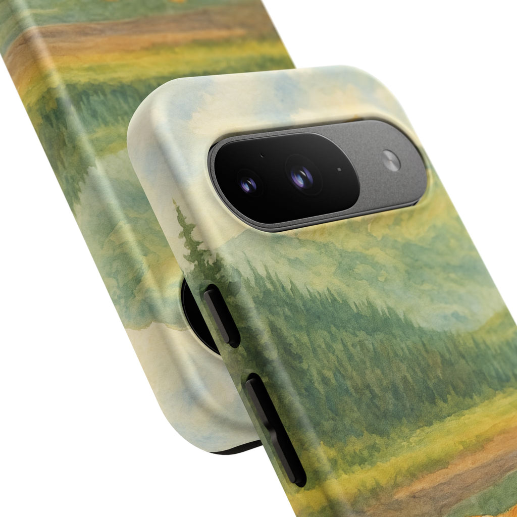 Scenic Bear Phone Case with, Tough & Protective Shell, Nature Lover Gift, Wildlife Art, Outdoor Adventure Accessory