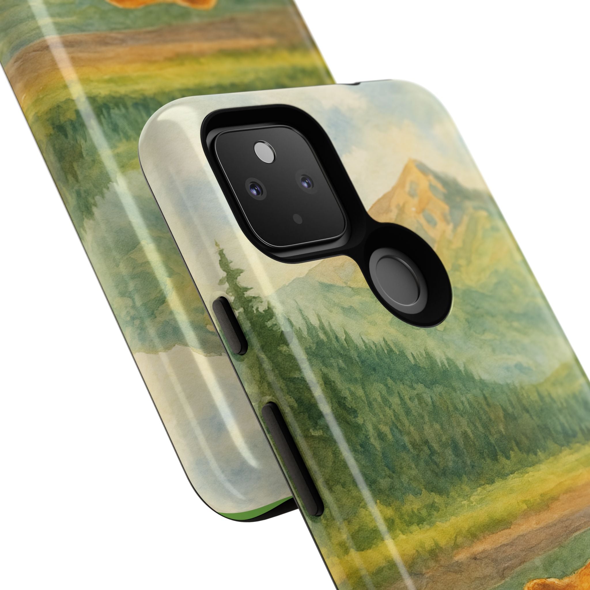 Scenic Bear Phone Case with, Tough & Protective Shell, Nature Lover Gift, Wildlife Art, Outdoor Adventure Accessory