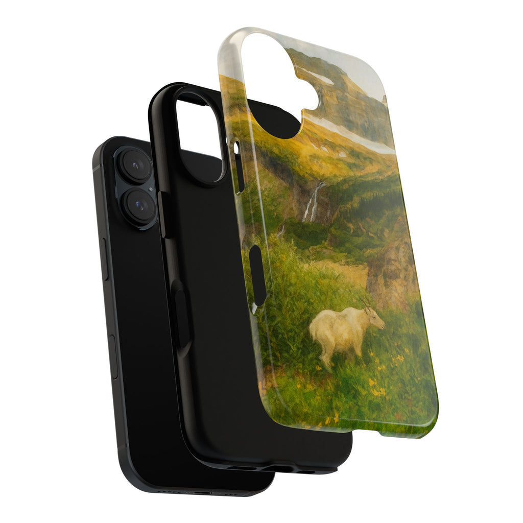 Glacier National Park Mountain Goat Phone Case - Perfect Gift for Nature Lovers and Park Enthusiasts