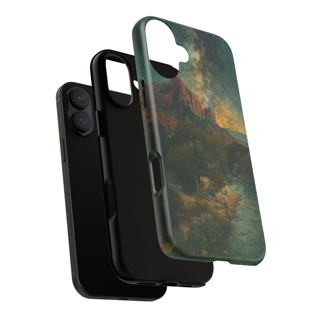 Zion National Park Milky Way Stars Phone Case - Perfect Gift for Nature Lovers and Park Enthusiasts