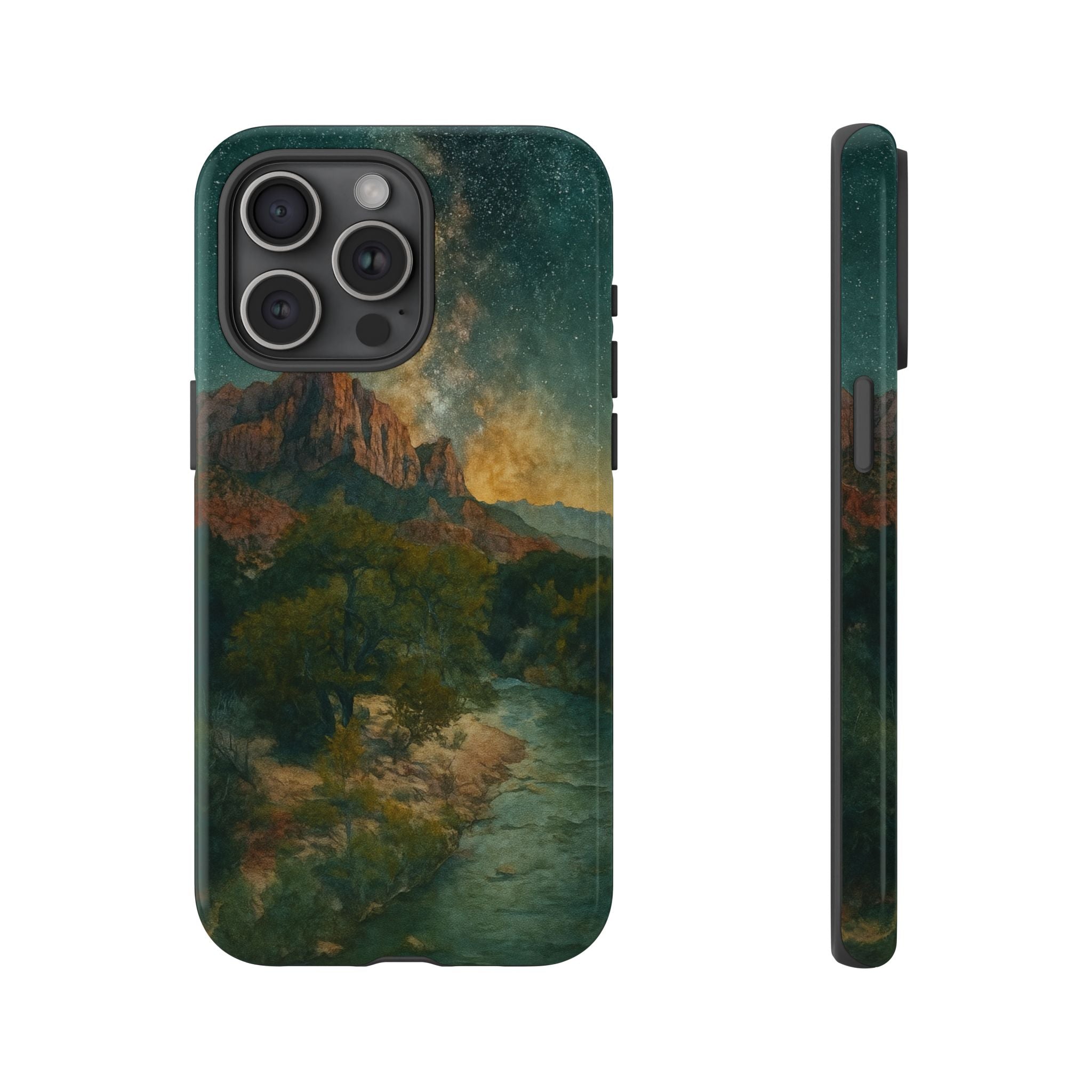 Zion National Park Milky Way Stars Phone Case - Perfect Gift for Nature Lovers and Park Enthusiasts