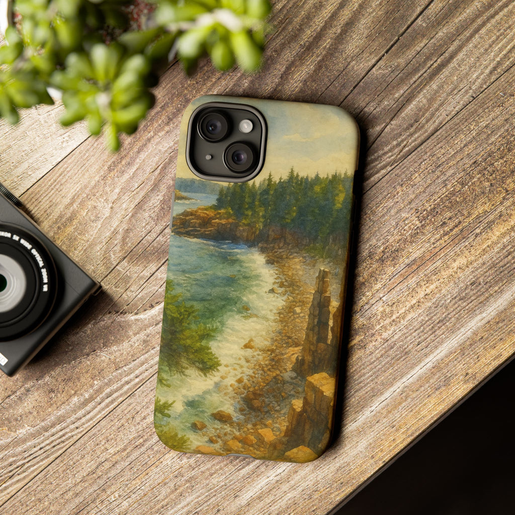 Acadia National Park Beach Phone Case - Perfect Gift for Nature Lovers and Park Enthusiasts