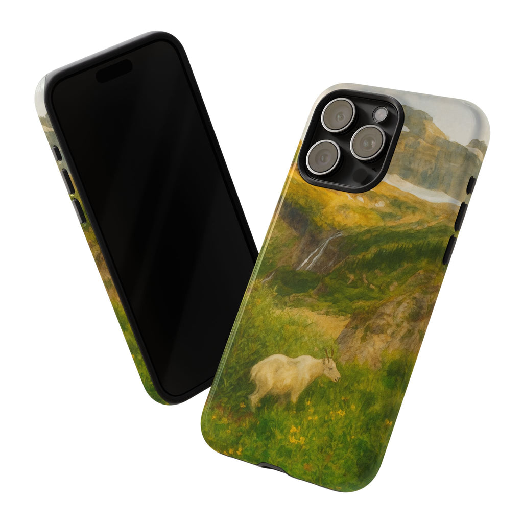 Glacier National Park Mountain Goat Phone Case - Perfect Gift for Nature Lovers and Park Enthusiasts