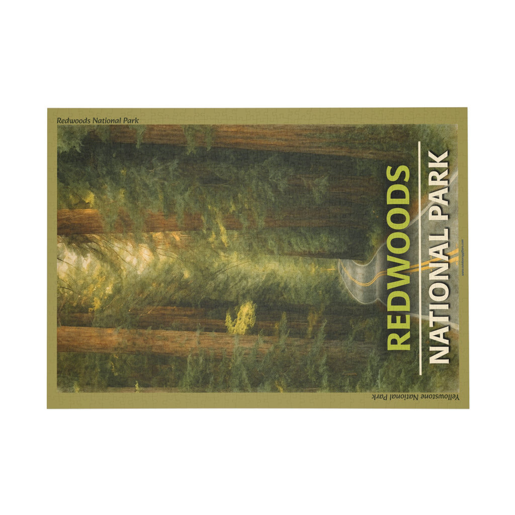 Redwoods National Park and State Parks Road Scenic 1000-Piece Puzzle - Jigsaw Puzzle
