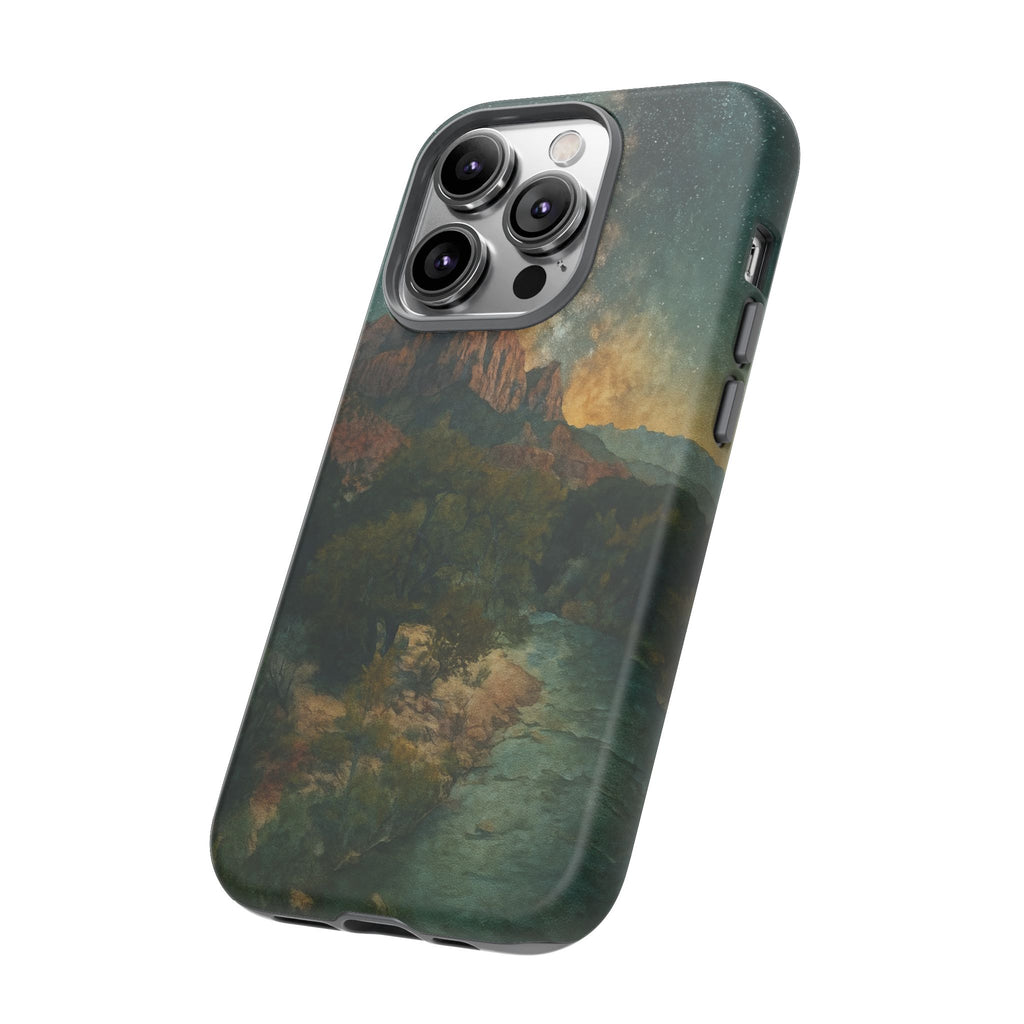 Zion National Park Milky Way Stars Phone Case - Perfect Gift for Nature Lovers and Park Enthusiasts