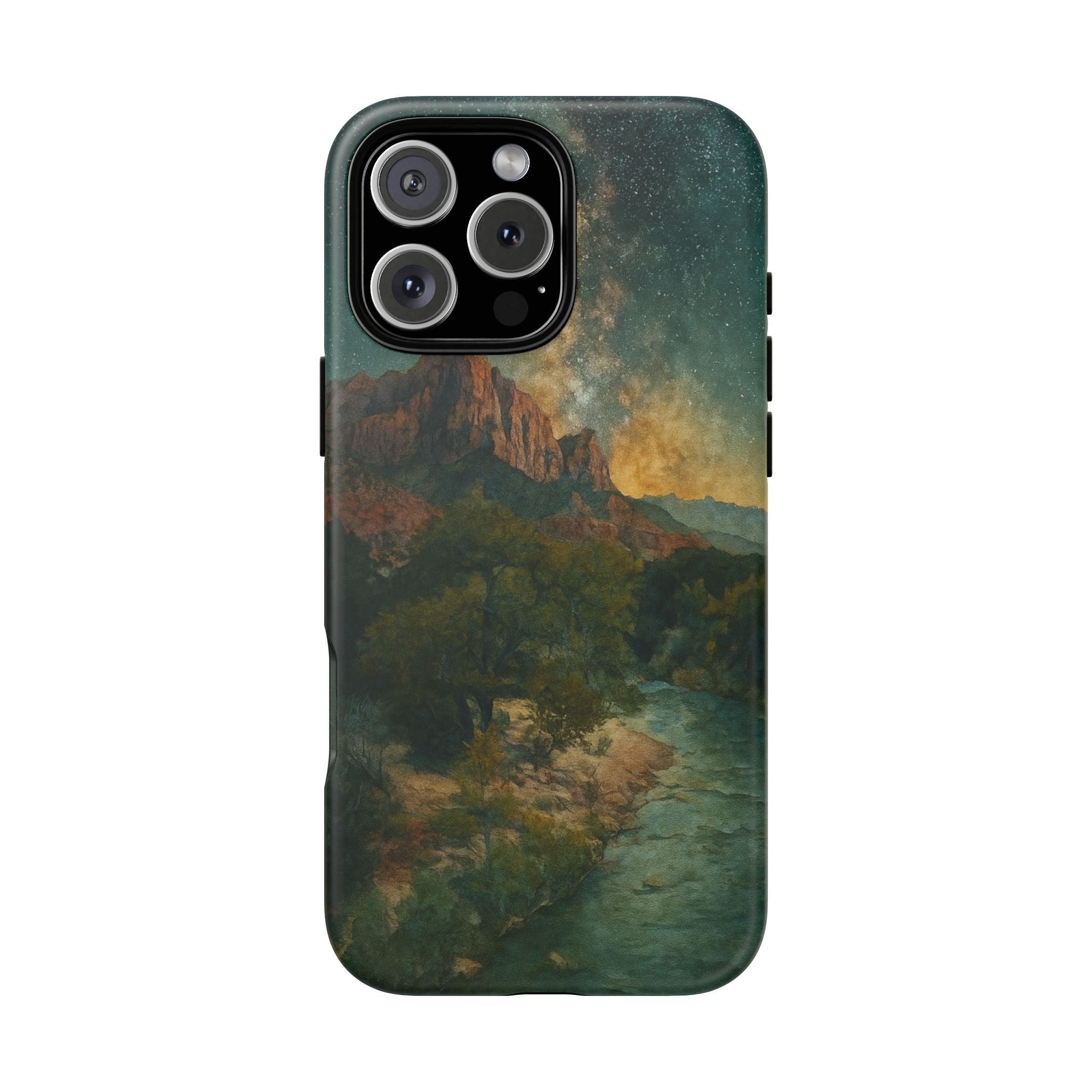 Zion National Park Milky Way Stars Phone Case - Perfect Gift for Nature Lovers and Park Enthusiasts