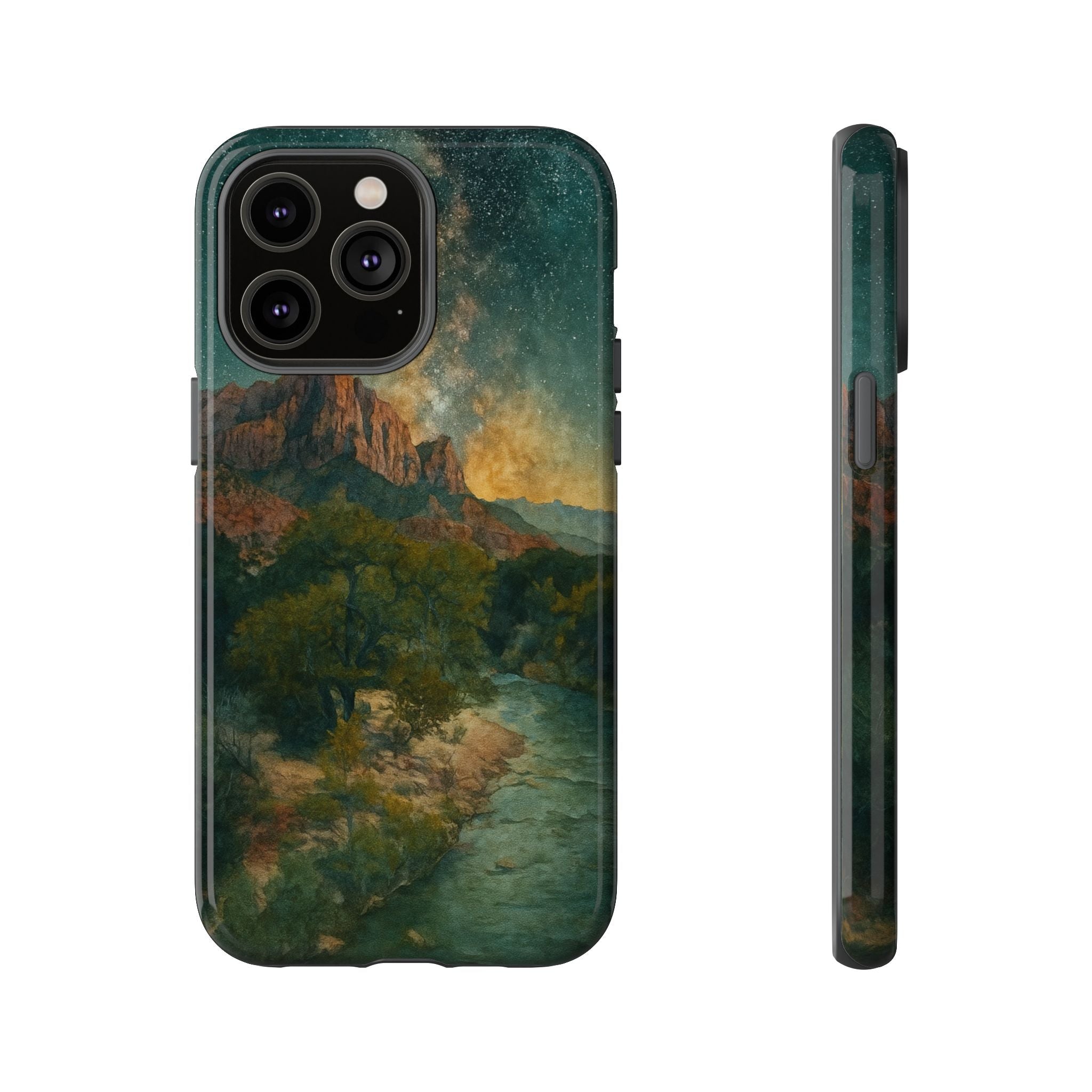 Zion National Park Milky Way Stars Phone Case - Perfect Gift for Nature Lovers and Park Enthusiasts