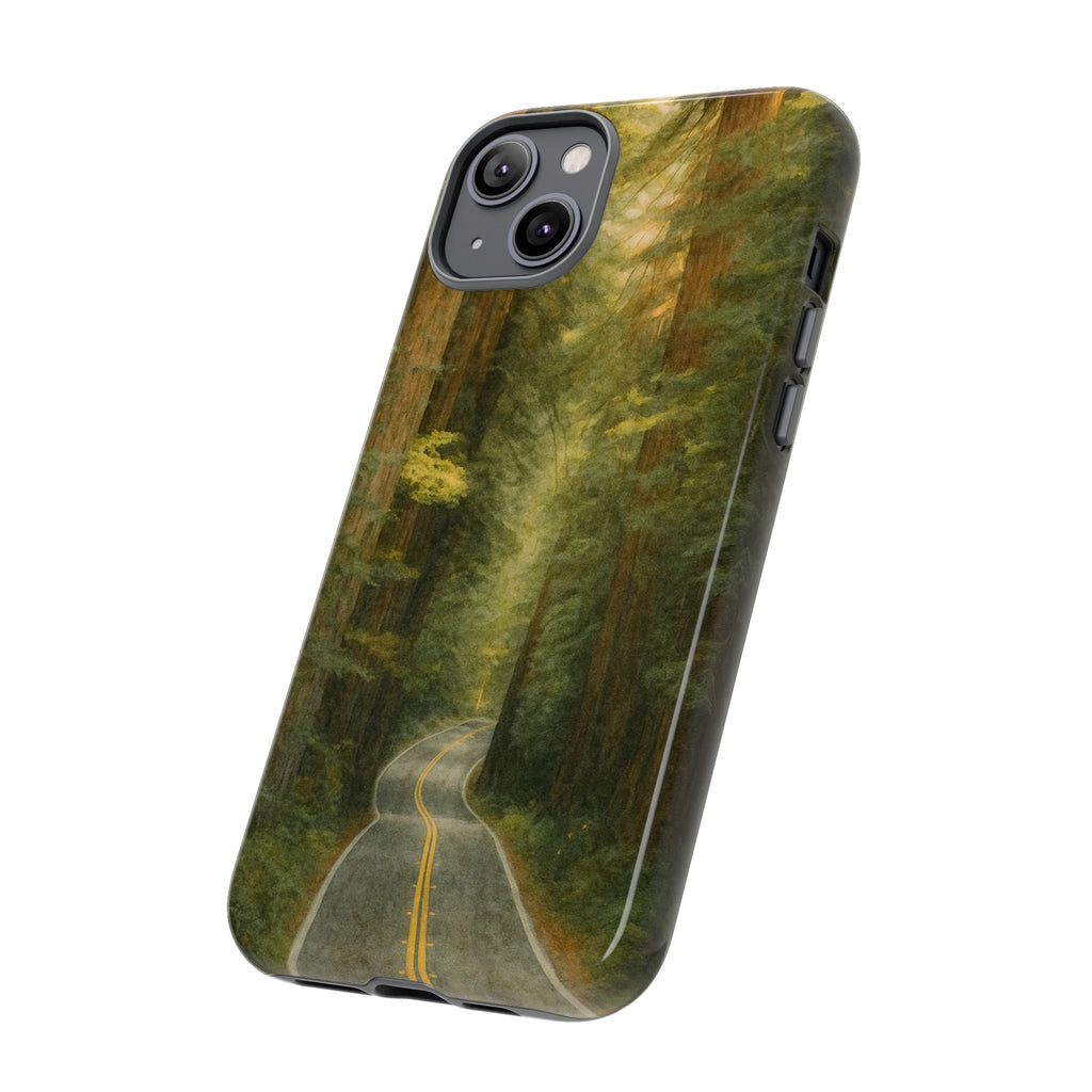 Redwoods National Park Road Phone Case - Perfect Gift for Nature Lovers and Park Enthusiasts
