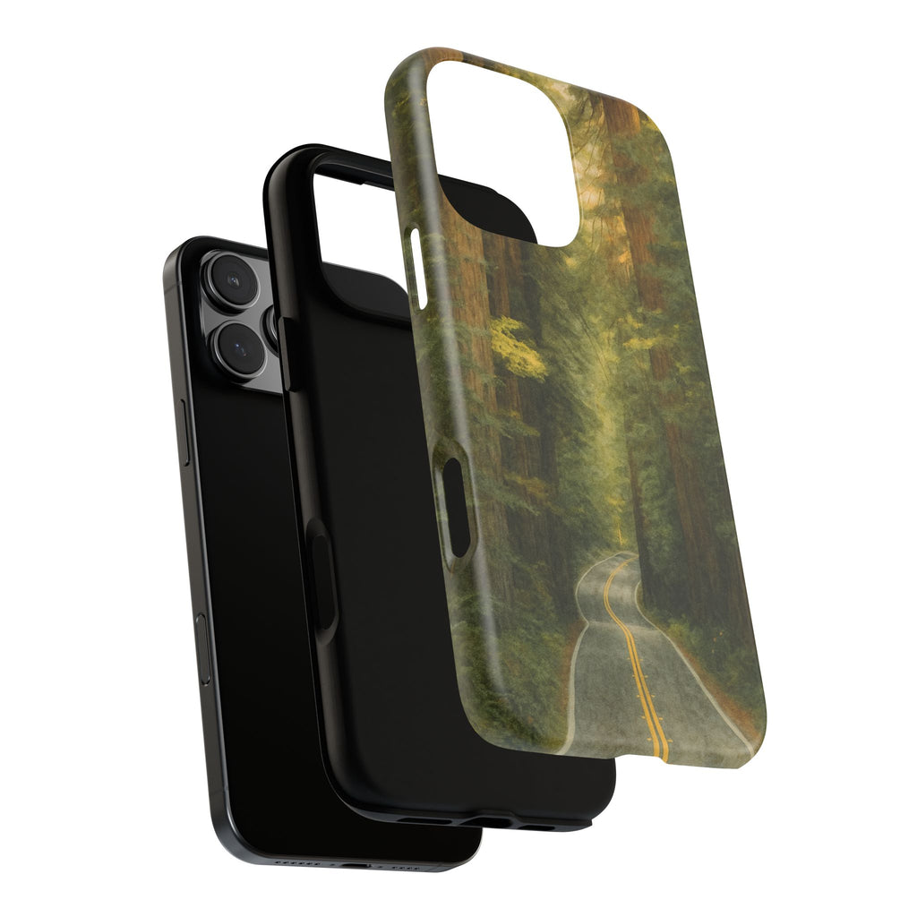 Redwoods National Park Road Phone Case - Perfect Gift for Nature Lovers and Park Enthusiasts