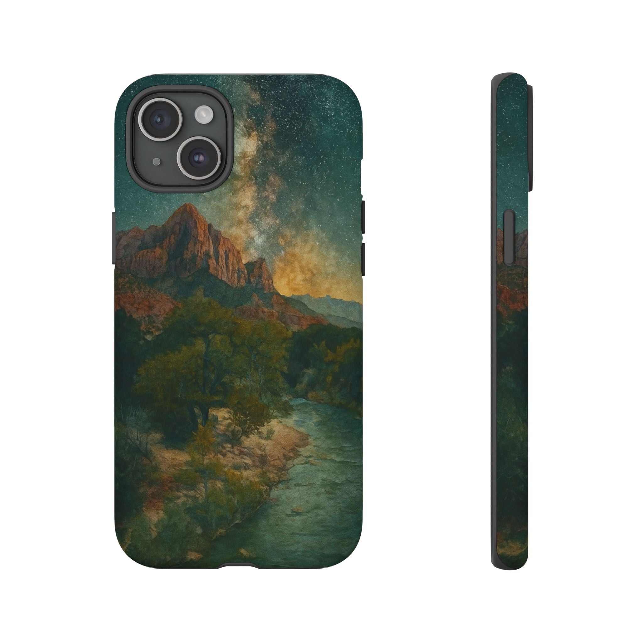 Zion National Park Milky Way Stars Phone Case - Perfect Gift for Nature Lovers and Park Enthusiasts