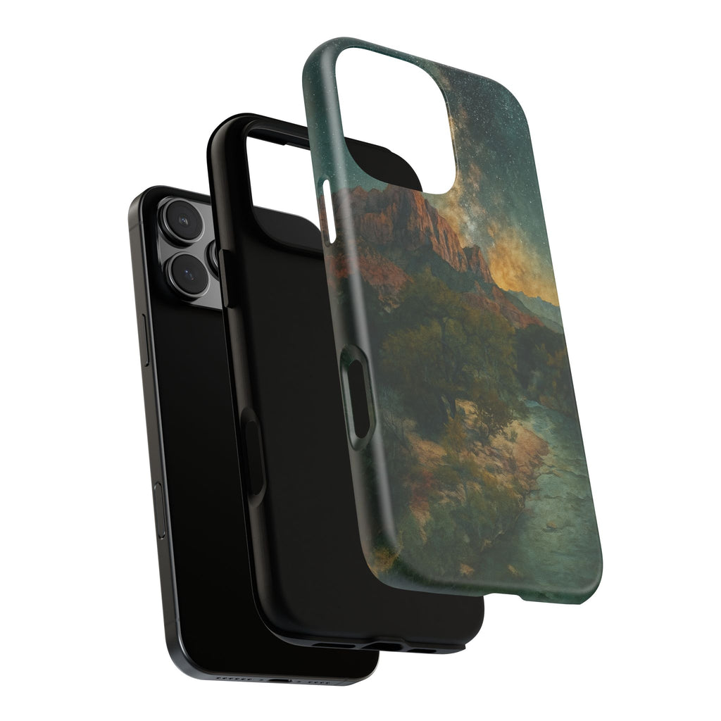 Zion National Park Milky Way Stars Phone Case - Perfect Gift for Nature Lovers and Park Enthusiasts