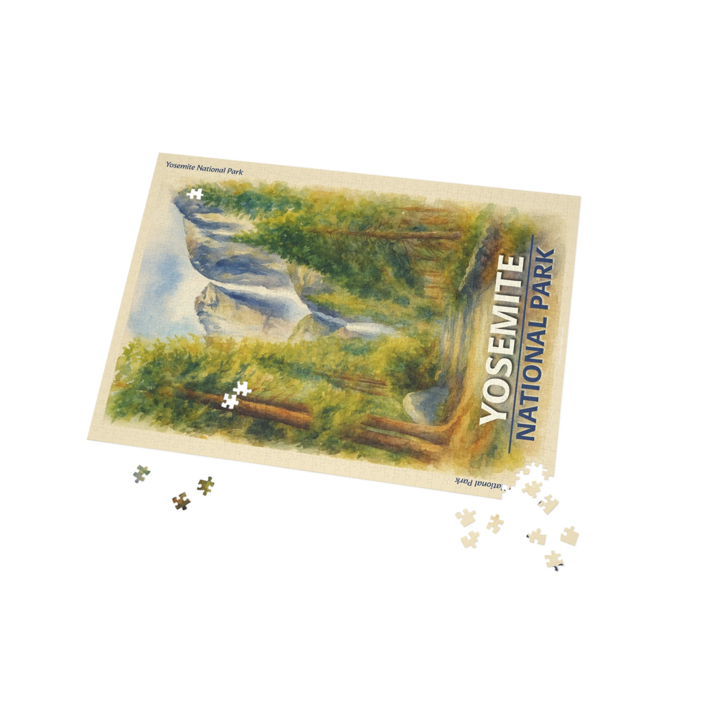 Yosemite National Park Yosemite Falls Scenic 1000-Piece Puzzle - Jigsaw Puzzle