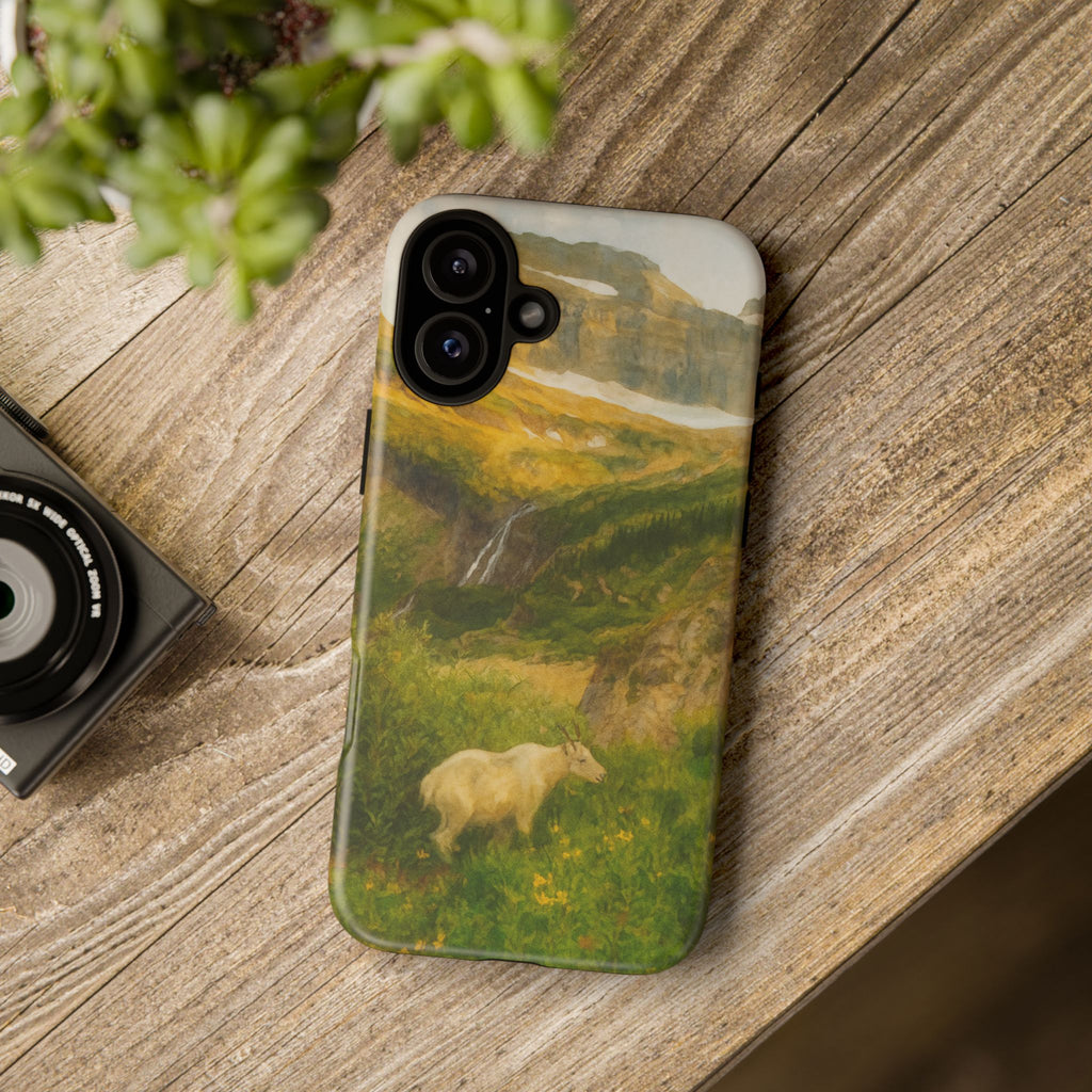 Glacier National Park Mountain Goat Phone Case - Perfect Gift for Nature Lovers and Park Enthusiasts