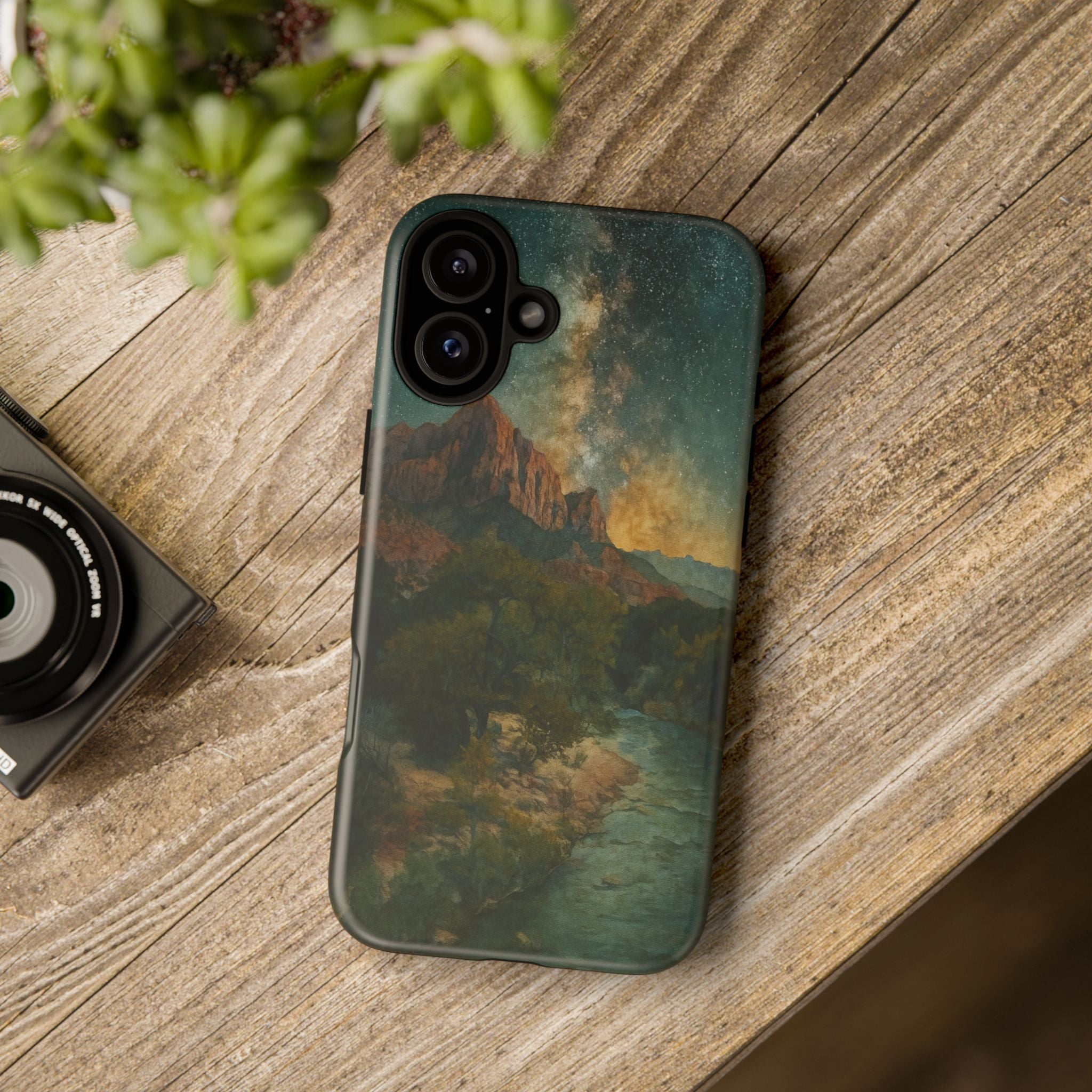 Zion National Park Milky Way Stars Phone Case - Perfect Gift for Nature Lovers and Park Enthusiasts